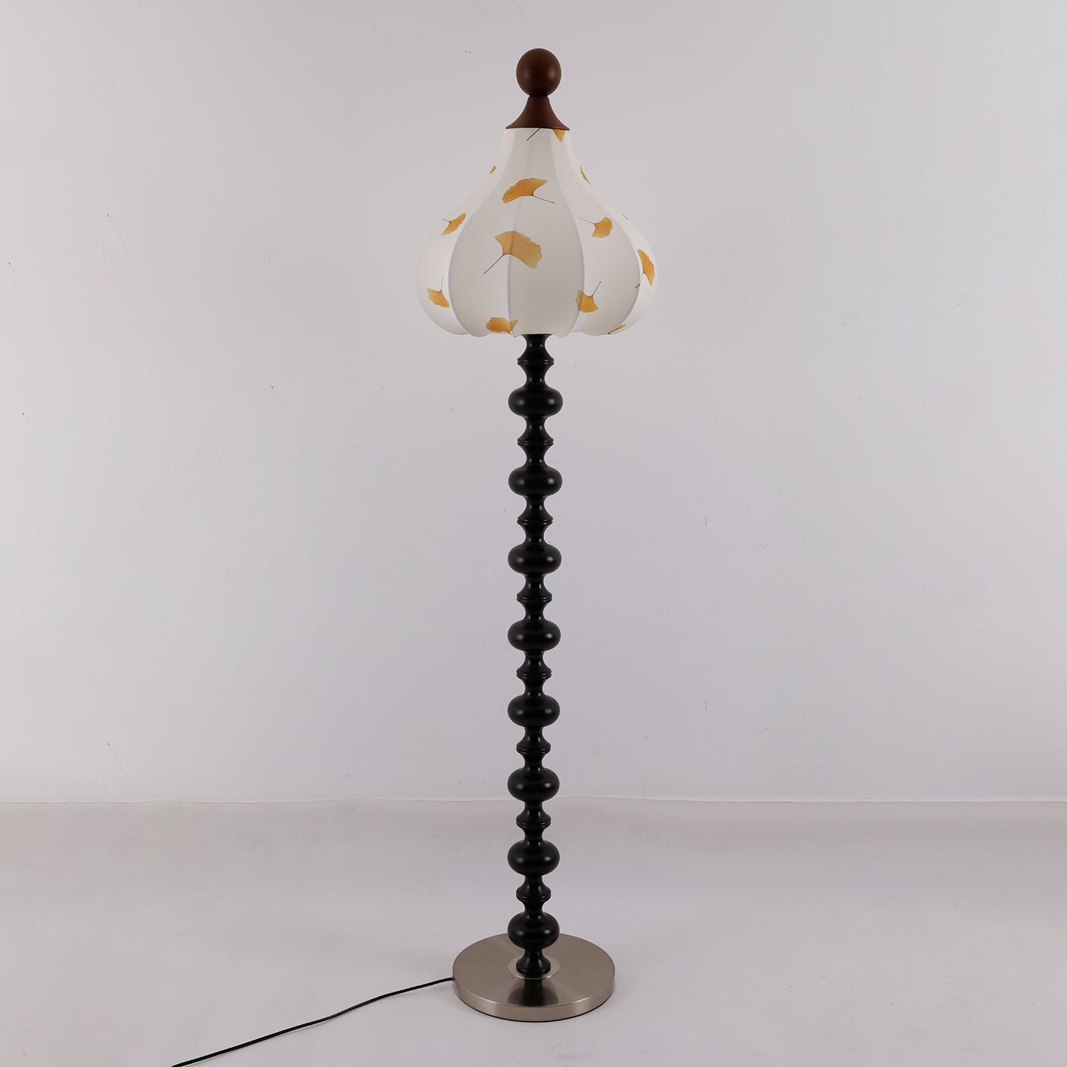 Harvest Wood Fabric Elegant Floor Lamp - Letslighting