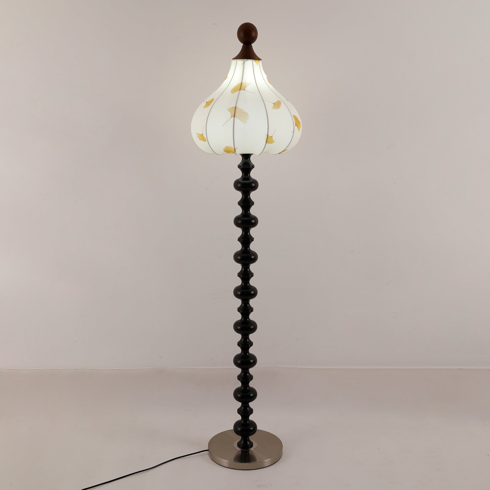 Harvest Wood Fabric Elegant Floor Lamp - Letslighting
