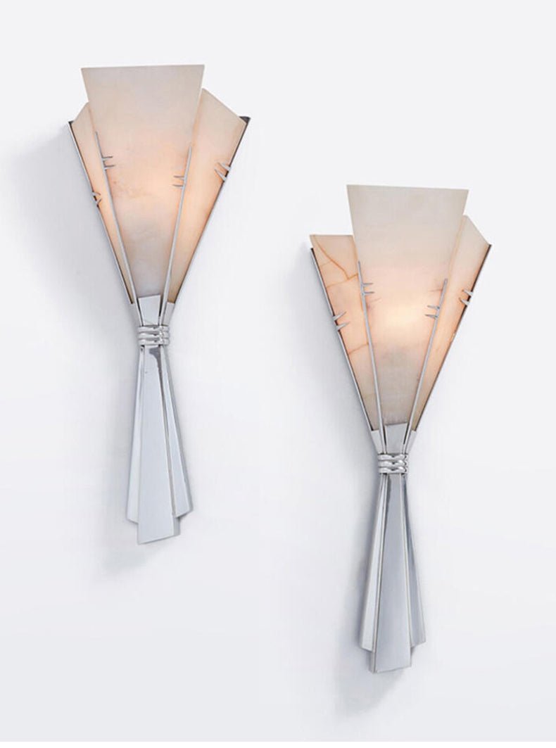 Florent Alabaster Fan Wall Sconce - Letslighting