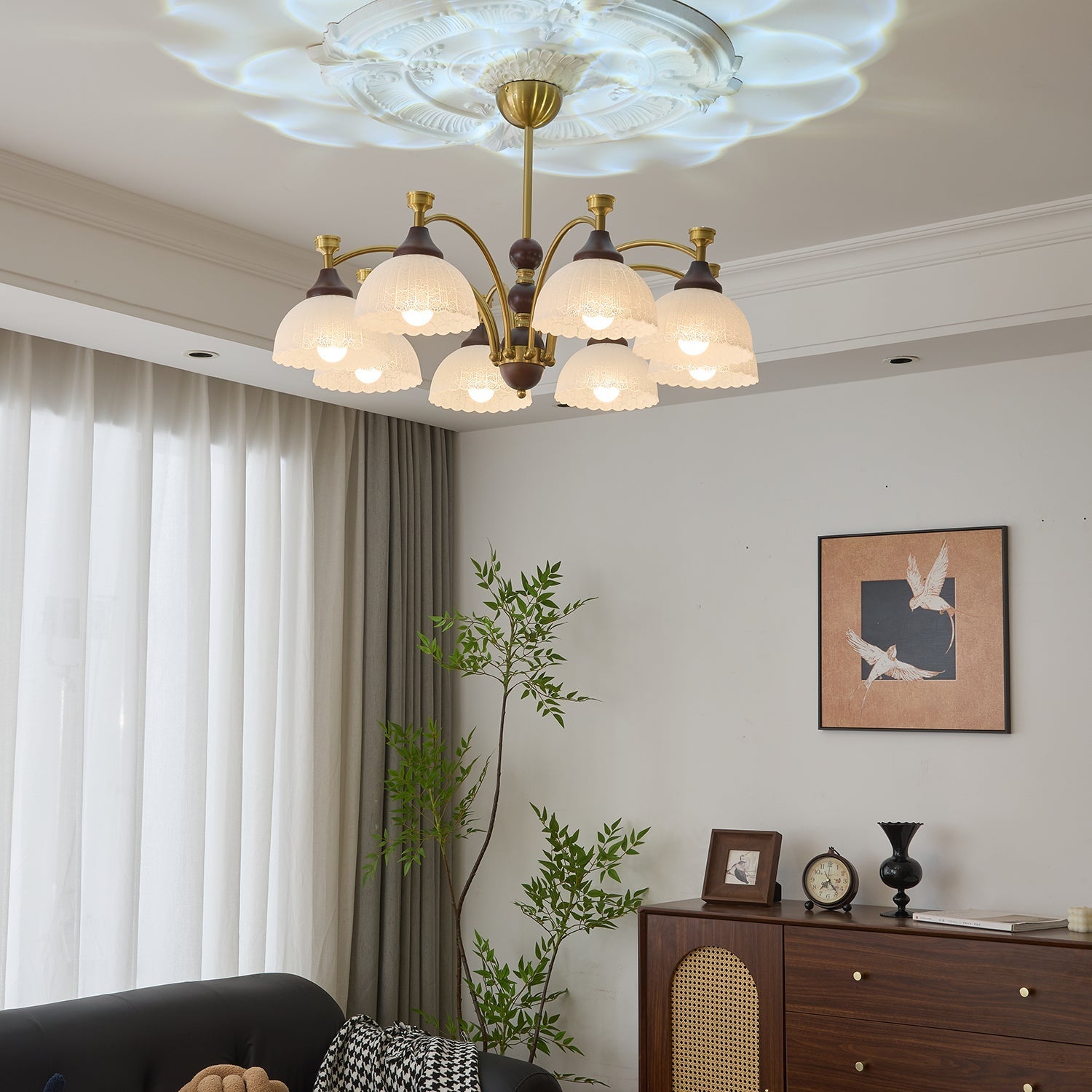 Vosolir Traditional Elegance Wood Chandelier - Letslighting