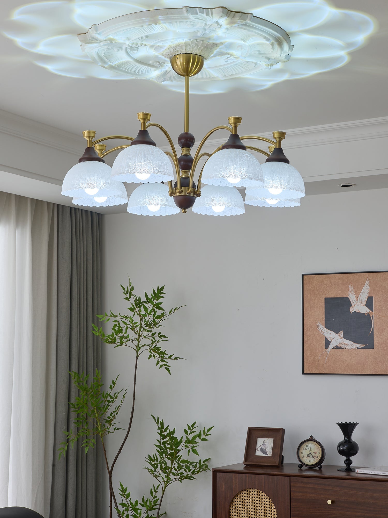 Vosolir Traditional Elegance Wood Chandelier - Letslighting