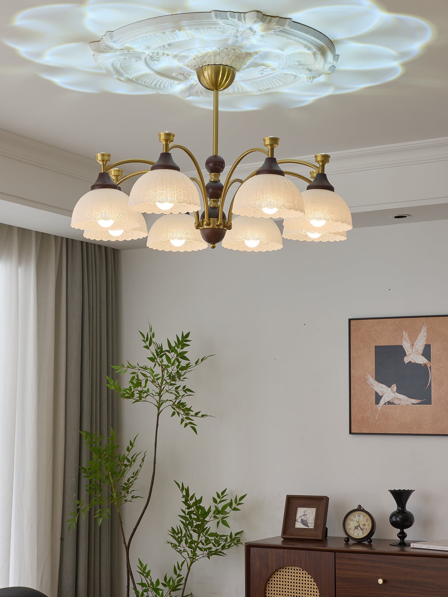 Vosolir Traditional Elegance Wood Chandelier - Letslighting