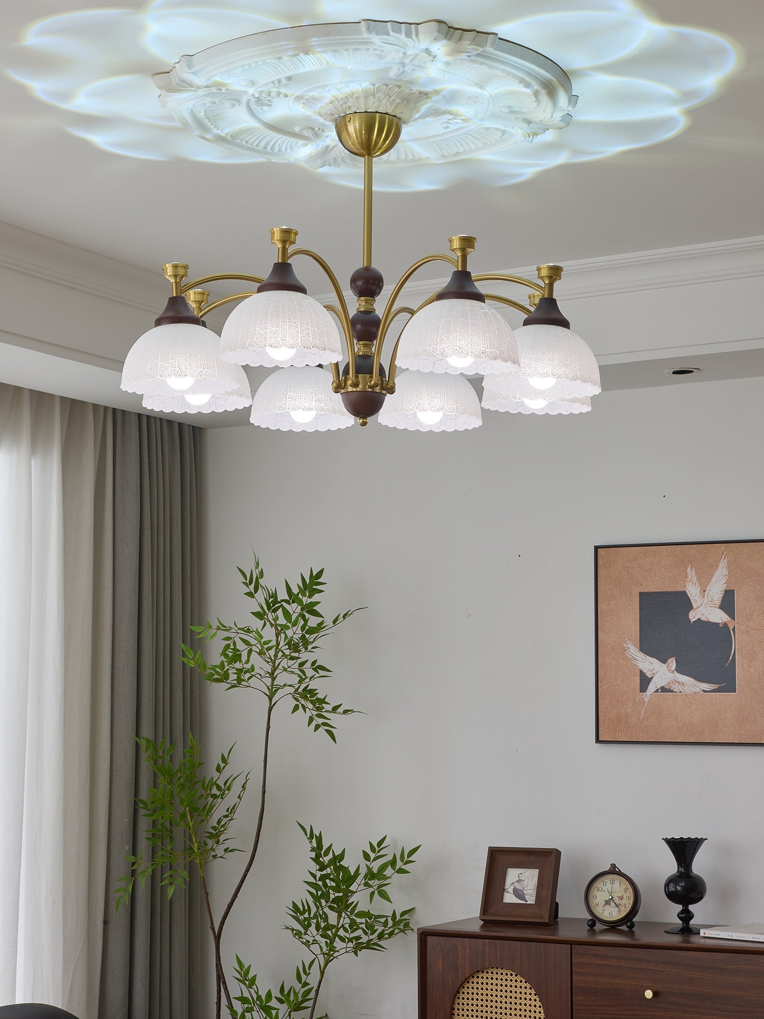 Vosolir Traditional Elegance Wood Chandelier - Letslighting