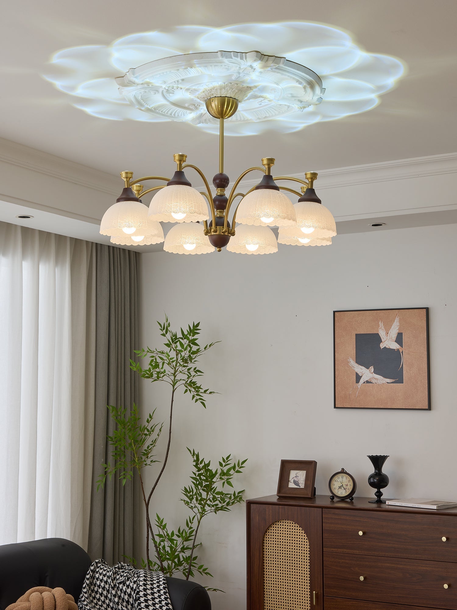 Vosolir Traditional Elegance Wood Chandelier - Letslighting