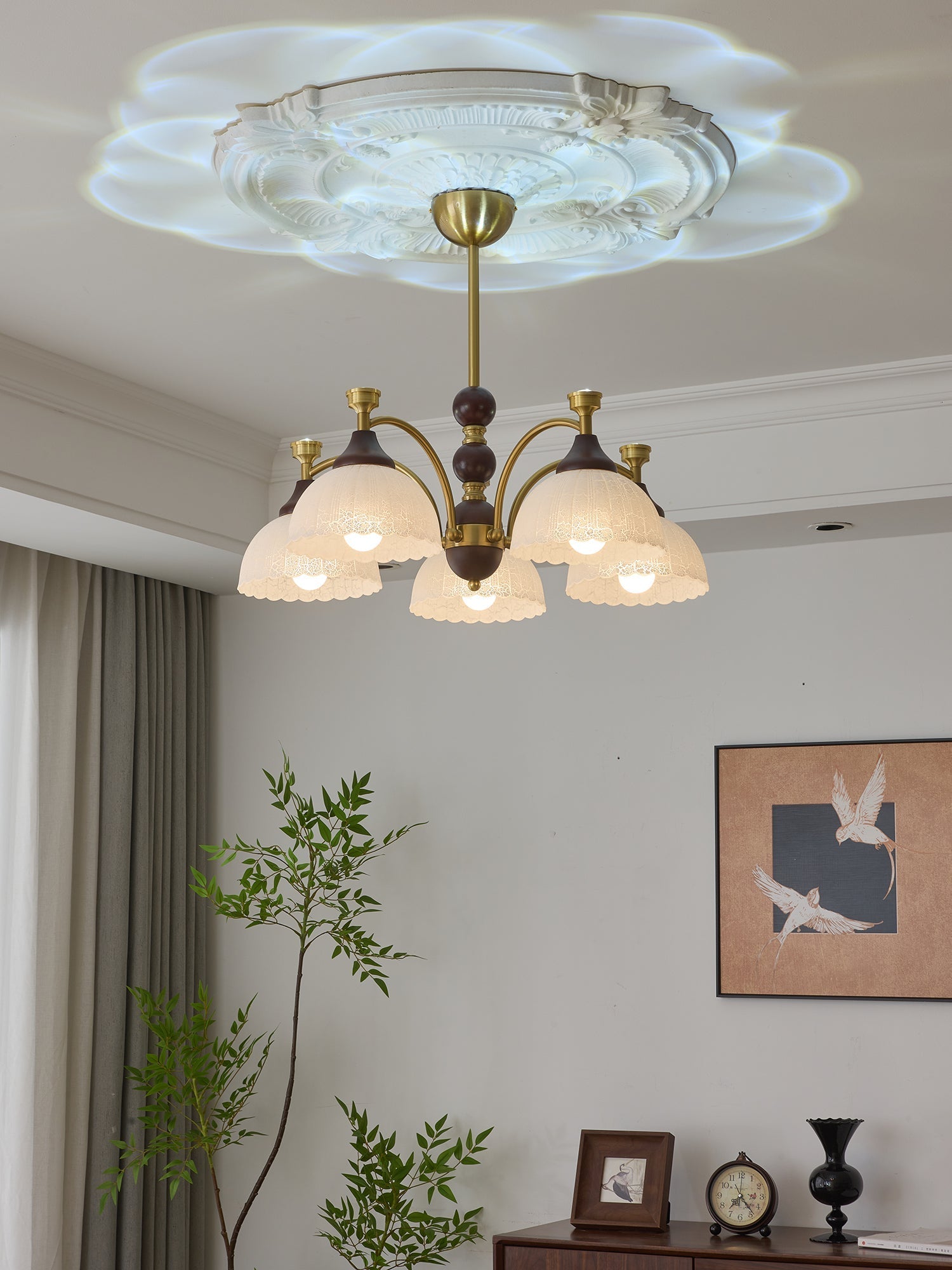 Vosolir Traditional Elegance Wood Chandelier - Letslighting