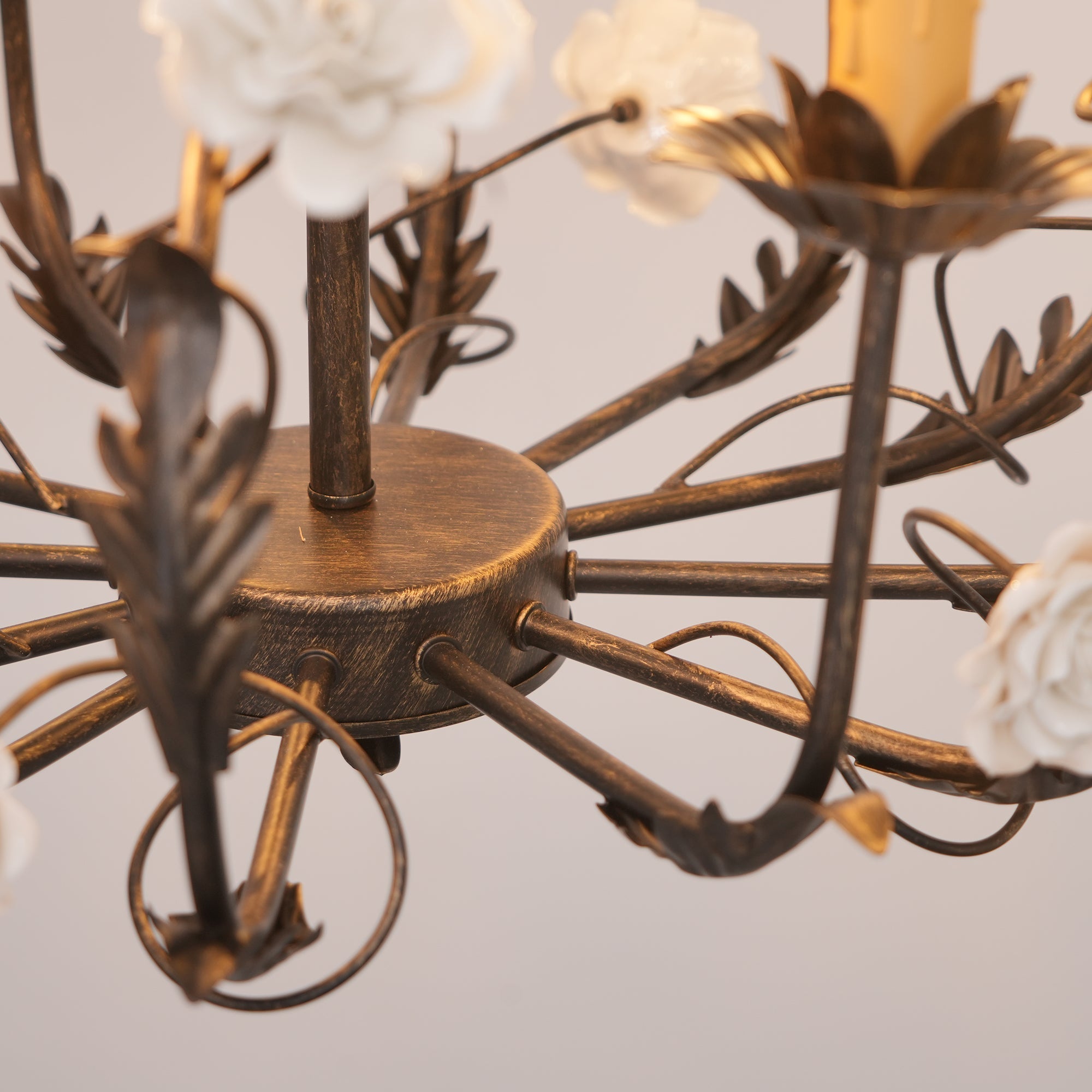 Araeyra Postmodern Luxury Rose Ceramic Chandelier - Letslighting