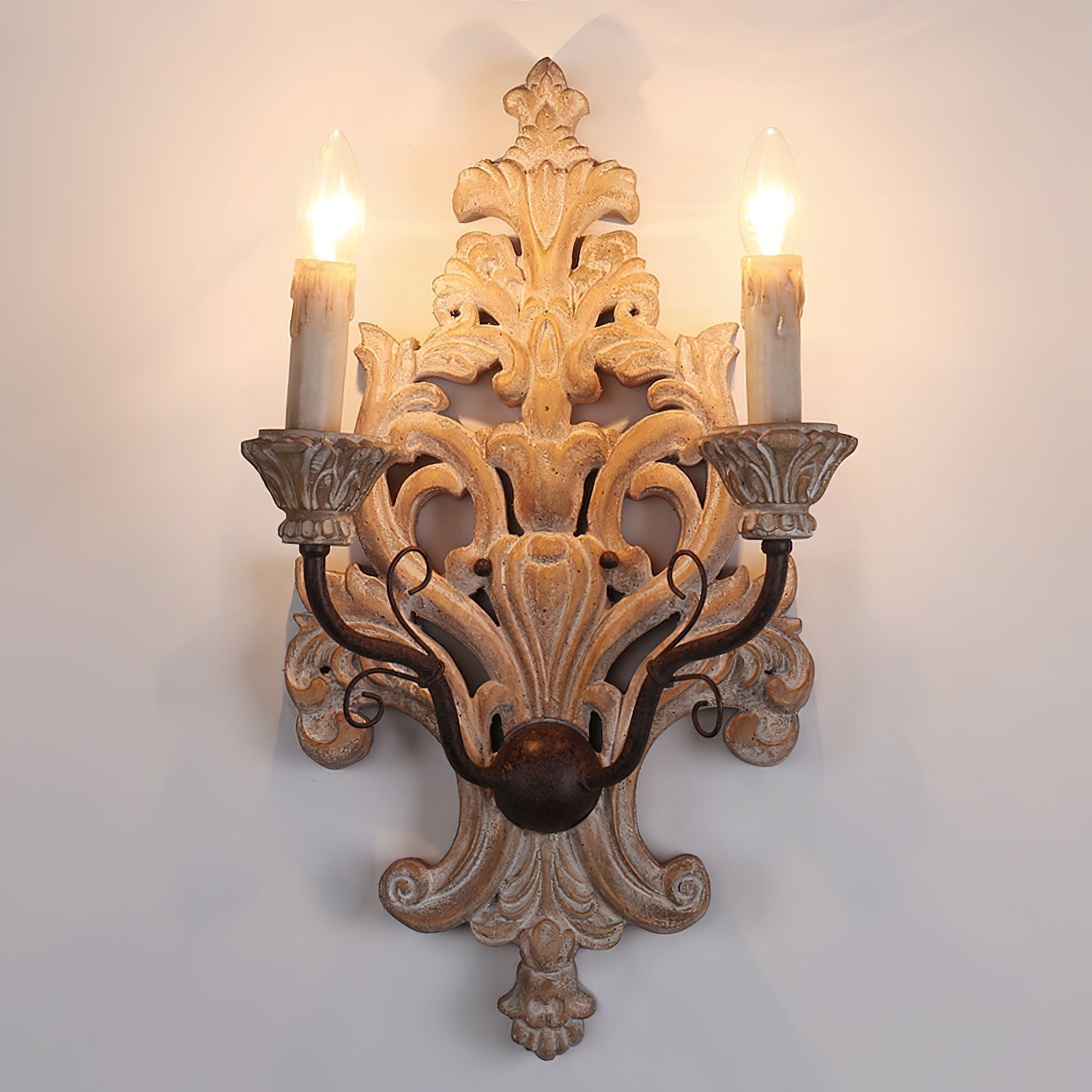 Ilzoror Vintage Industrial Wood Wall Lamp - Letslighting