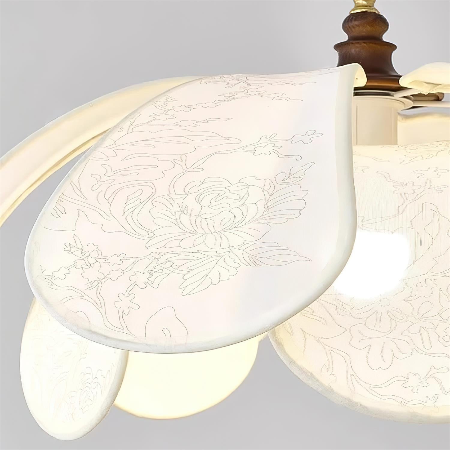 Savoy Pendant Lamp Fabric Shade - Letslighting