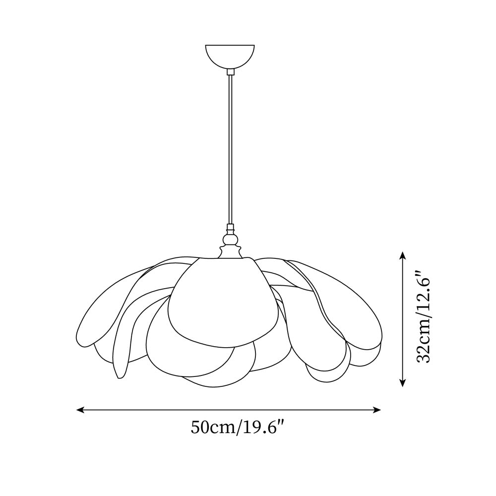 Savoy Pendant Lamp Fabric Shade - Letslighting