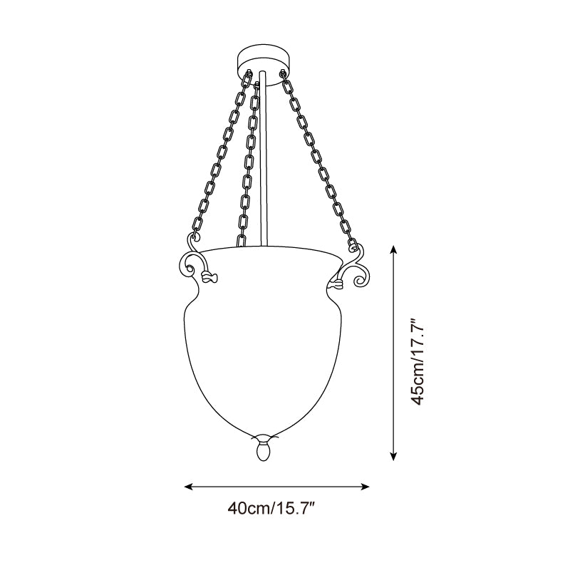 Florko Pendant Lamp Glass Urn - Letslighting