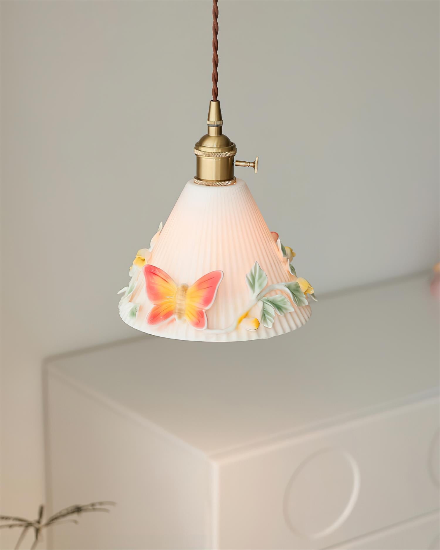 Florynna Pendant Lamp Pleated Blossom Elegance - Letslighting