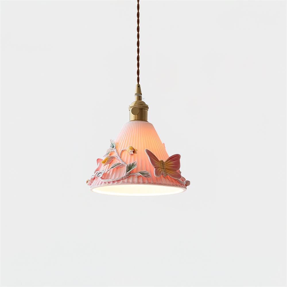 Florynna Pendant Lamp Pleated Blossom Elegance - Letslighting