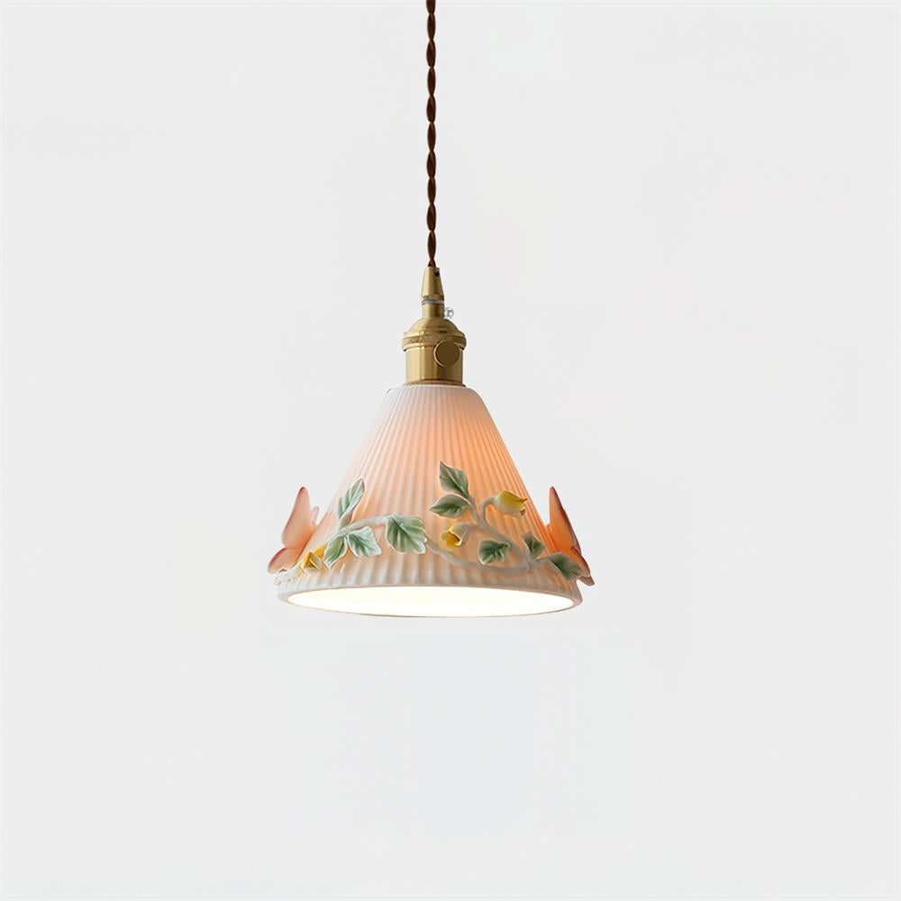 Florynna Pendant Lamp Pleated Blossom Elegance - Letslighting