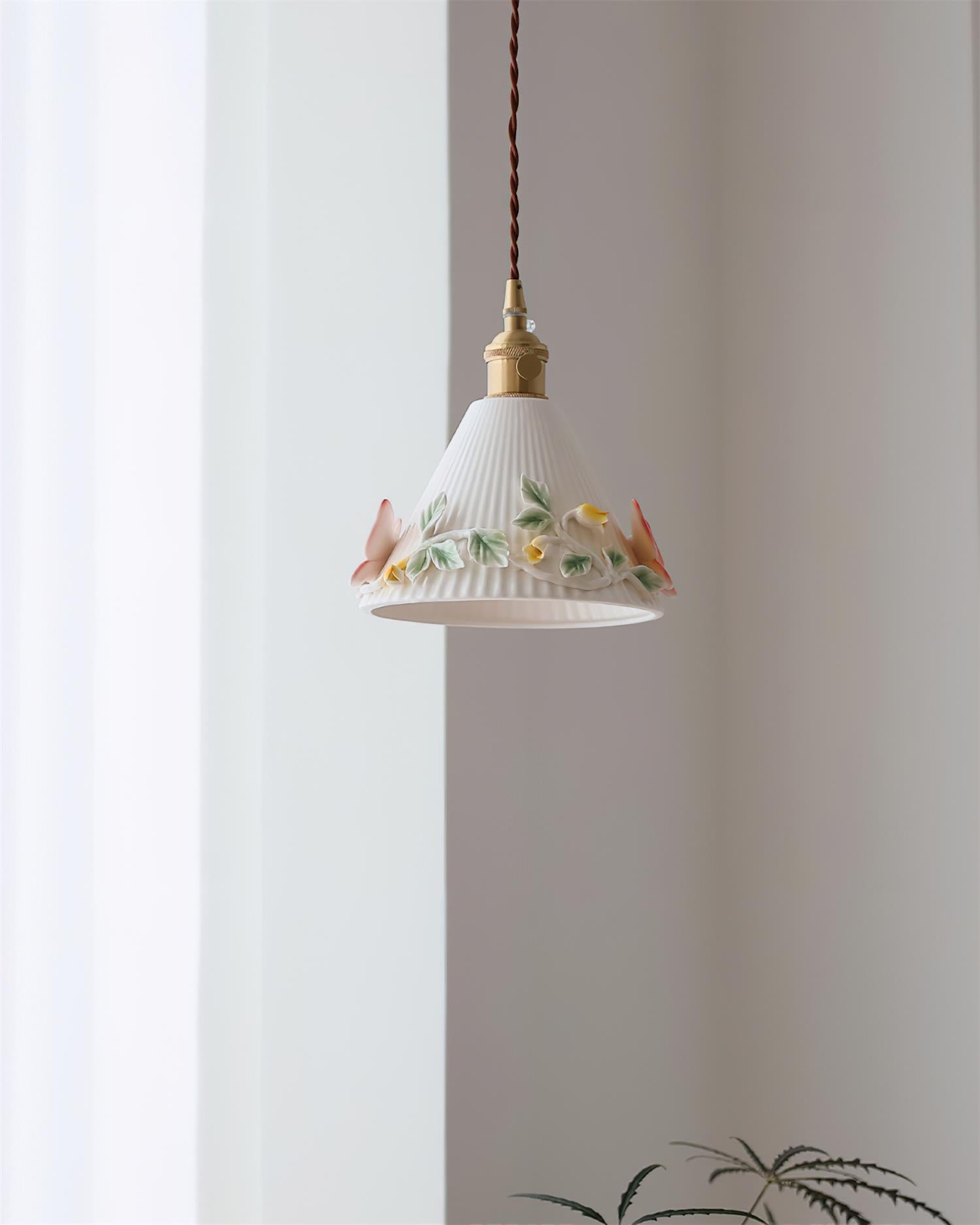 Florynna Pendant Lamp Pleated Blossom Elegance - Letslighting