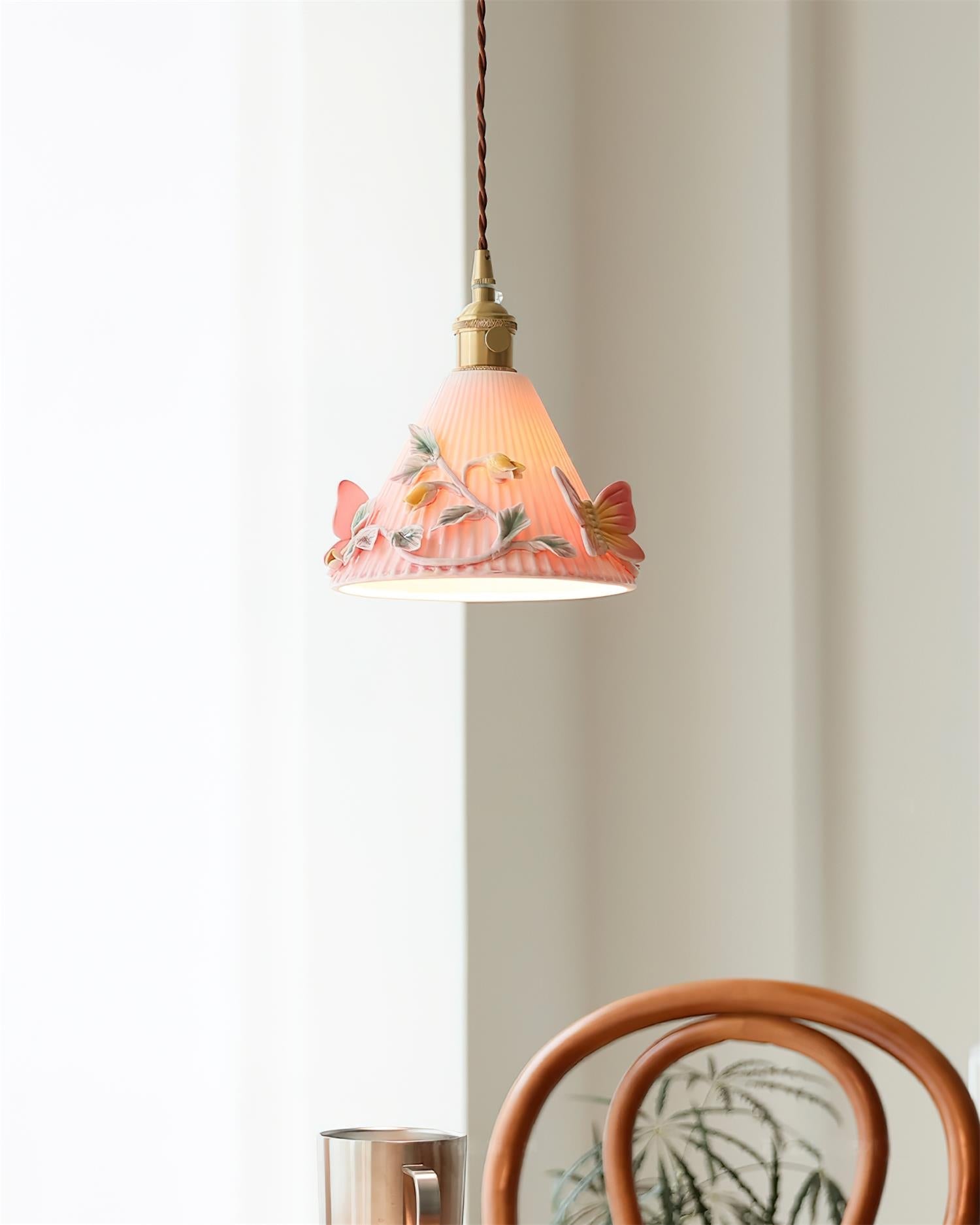 Florynna Pendant Lamp Pleated Blossom Elegance - Letslighting