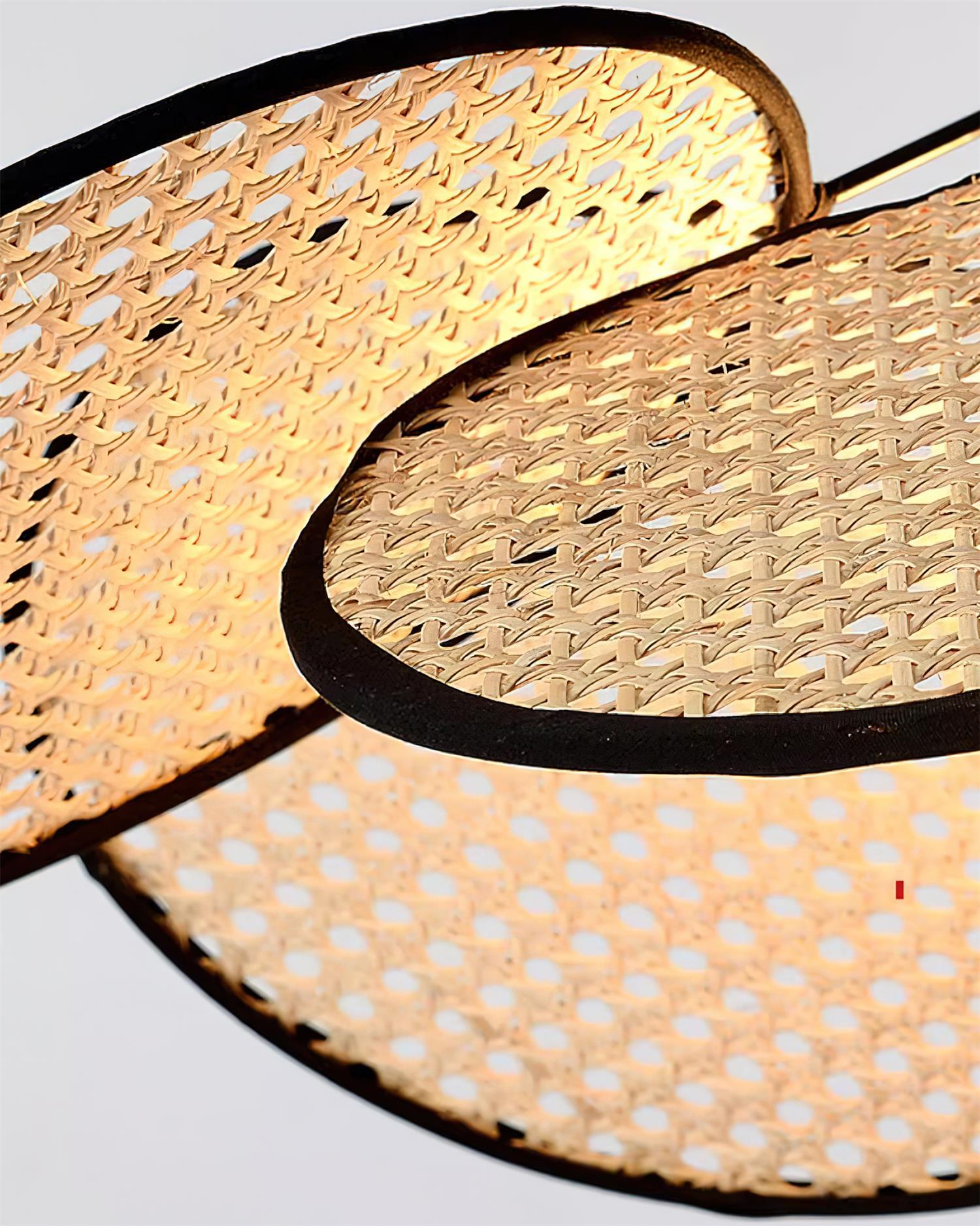 Flow Rattan Pendant Lamp Handwoven Organic - Letslighting