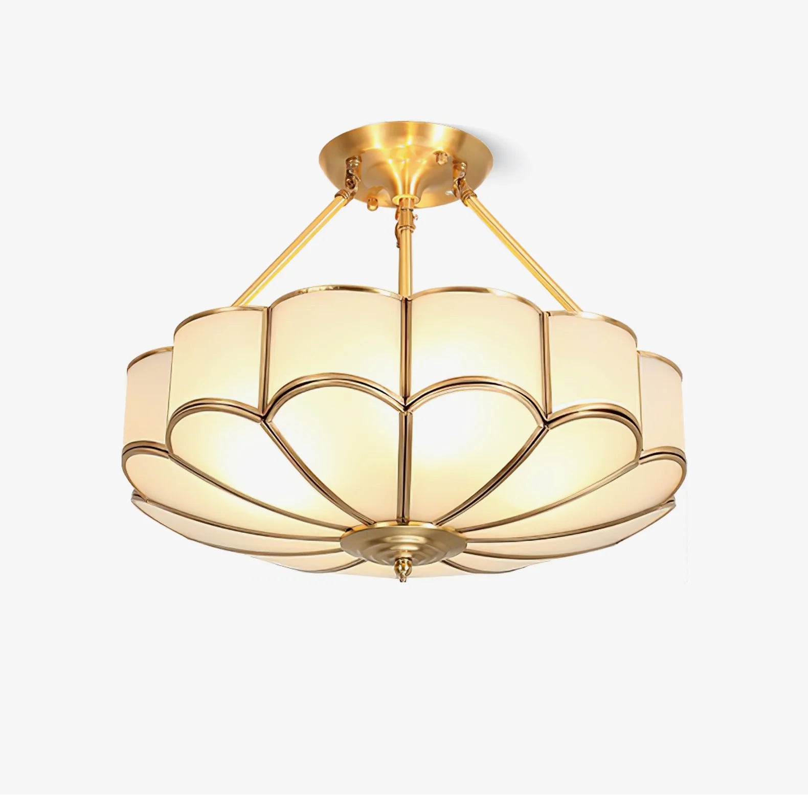 Tiffany Modern Flower Shape Glass Ceiling Light - Letslighting