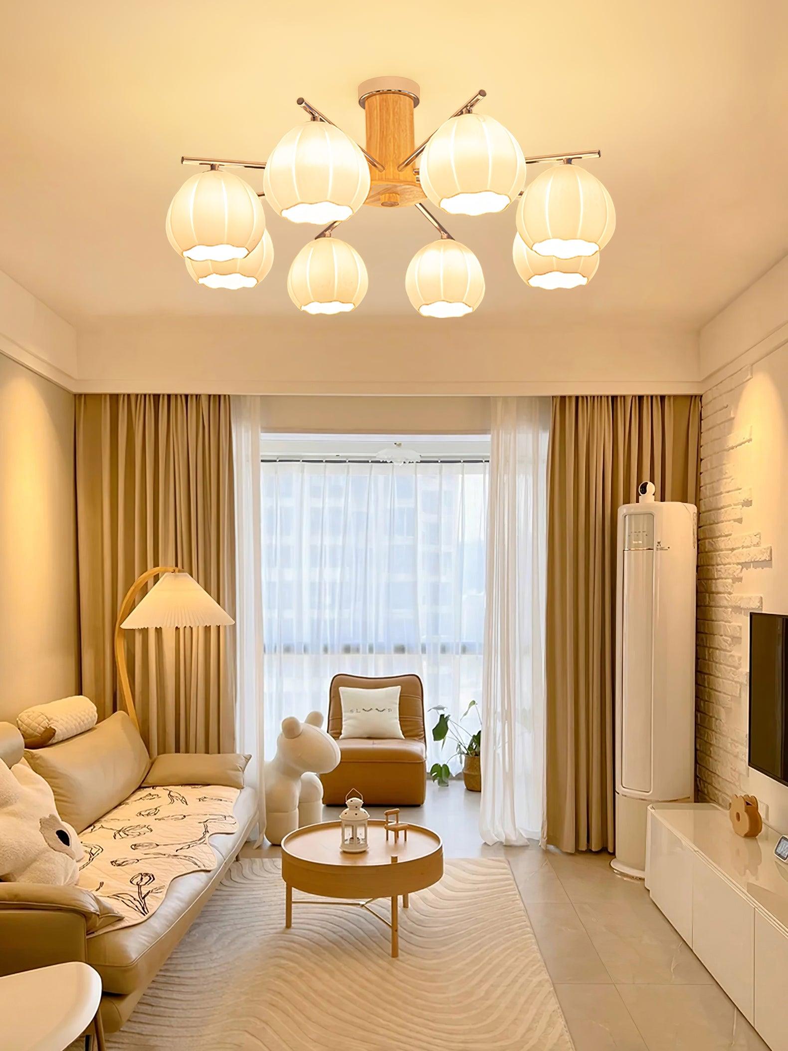 Ezoror Nordic Art Flower Buds Glass Ceiling Lamp - Letslighting