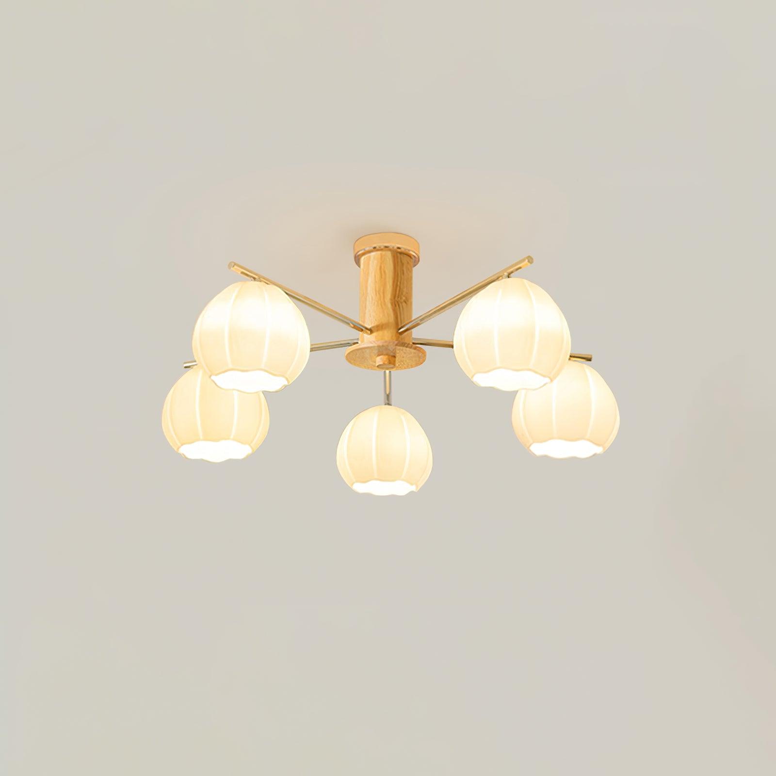 Ezoror Nordic Art Flower Buds Glass Ceiling Lamp - Letslighting