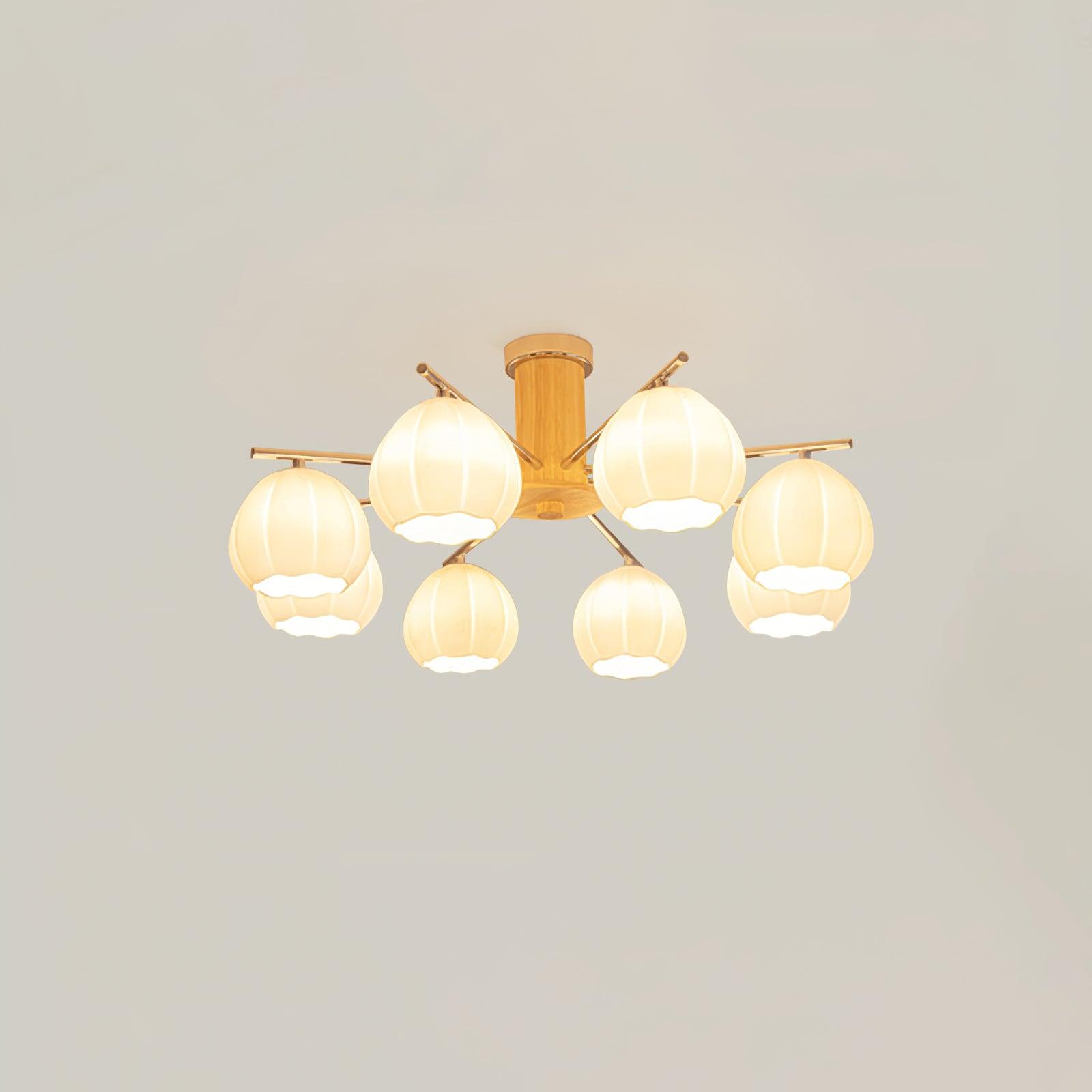 Ezoror Nordic Art Flower Buds Glass Ceiling Lamp - Letslighting