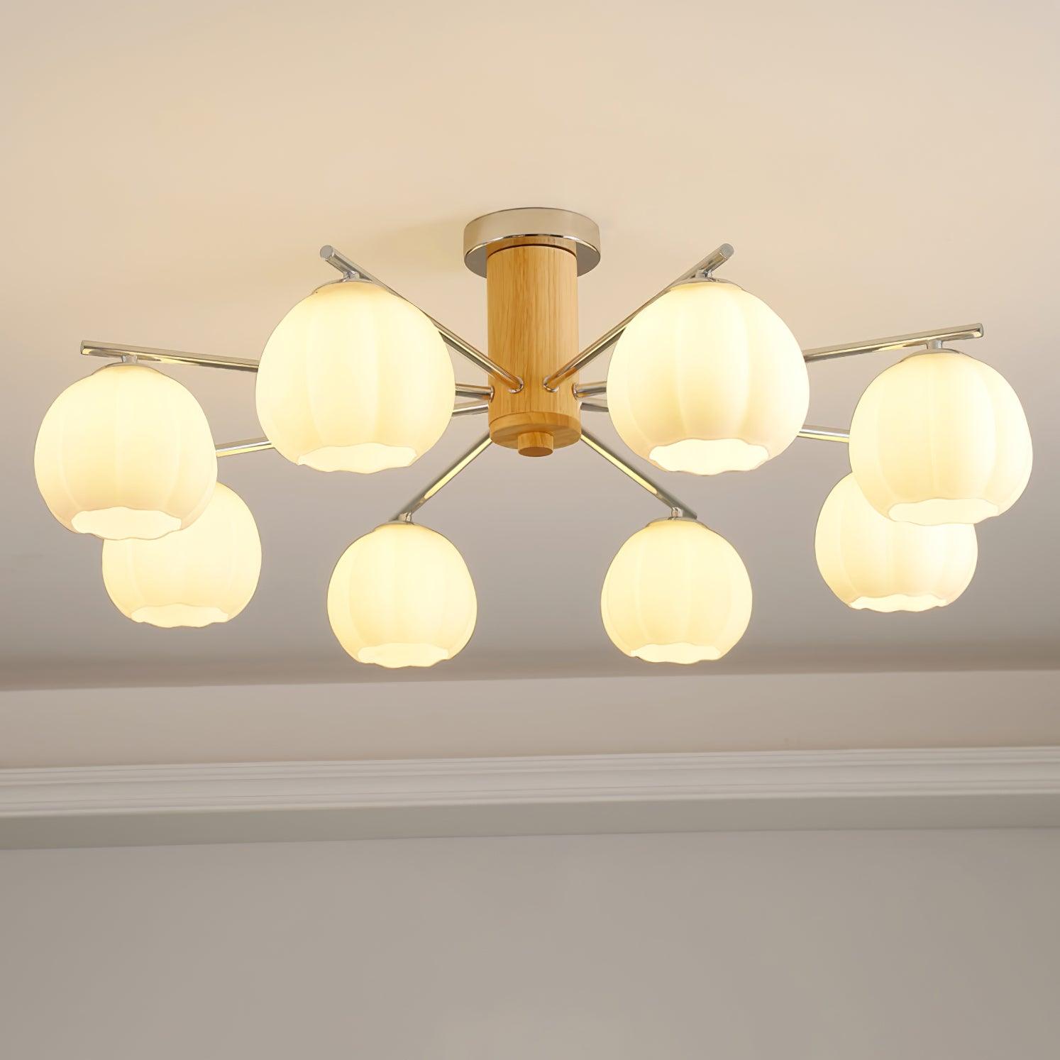 Ezoror Nordic Art Flower Buds Glass Ceiling Lamp - Letslighting