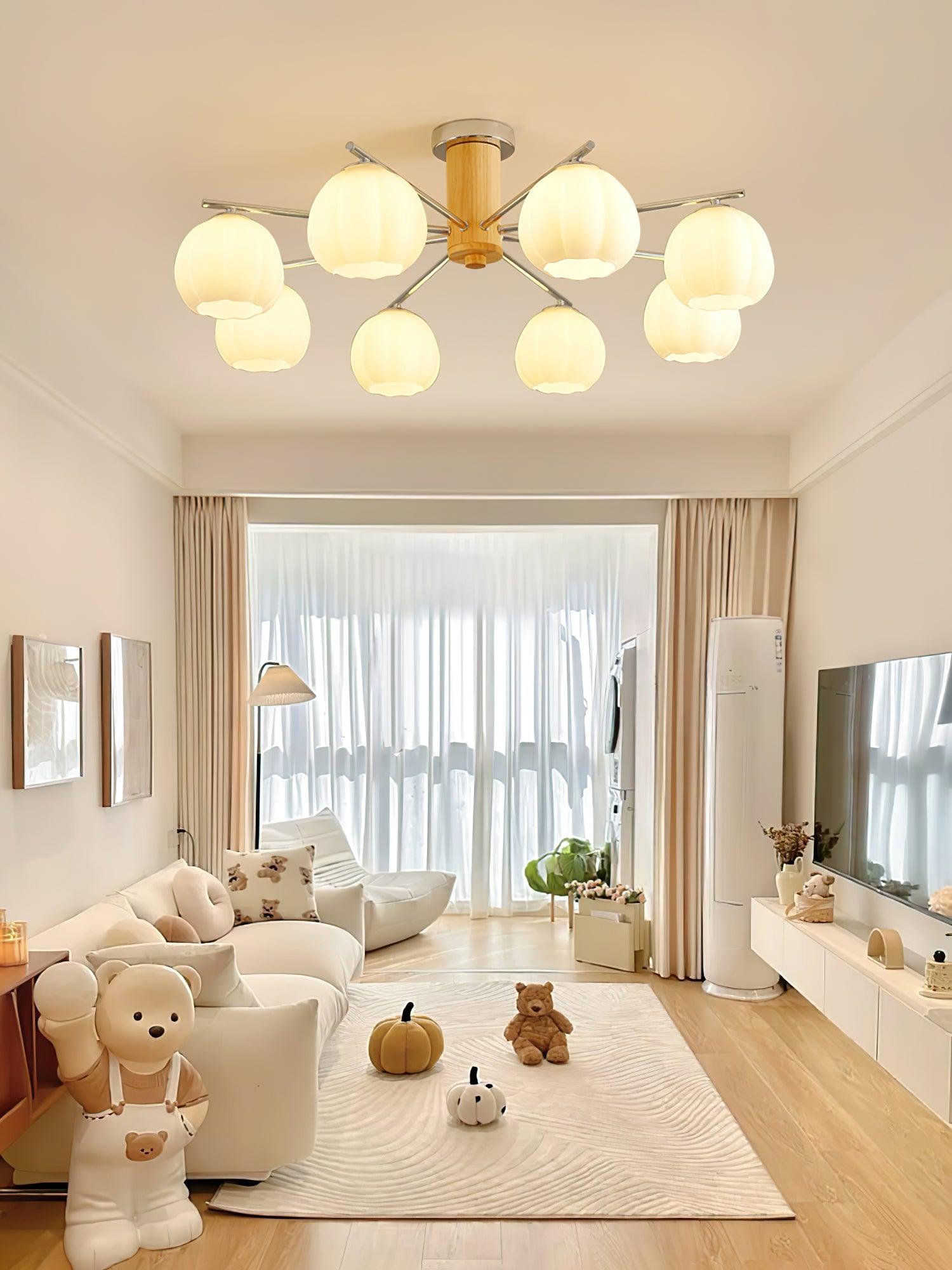 Ezoror Nordic Art Flower Buds Glass Ceiling Lamp - Letslighting