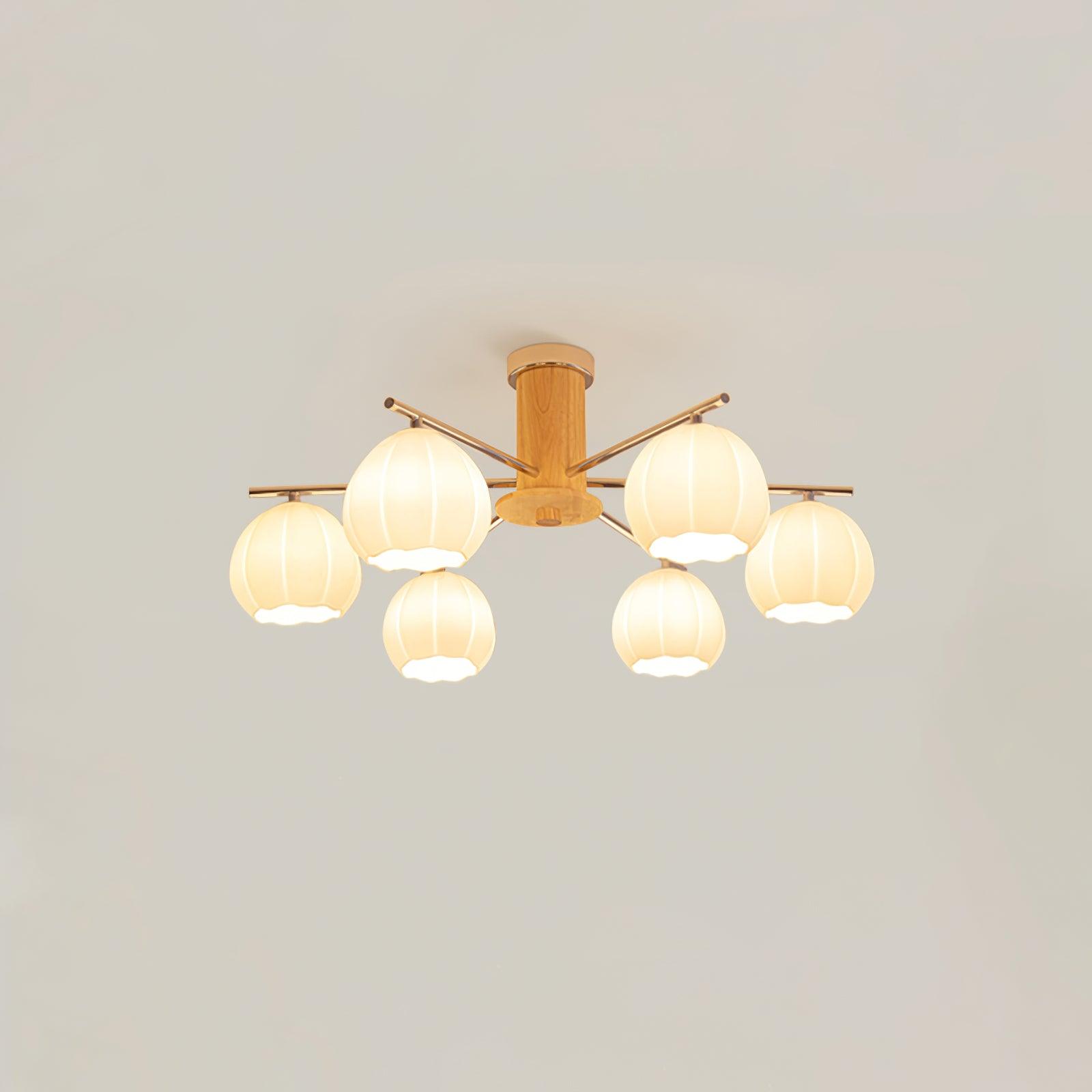 Ezoror Nordic Art Flower Buds Glass Ceiling Lamp - Letslighting