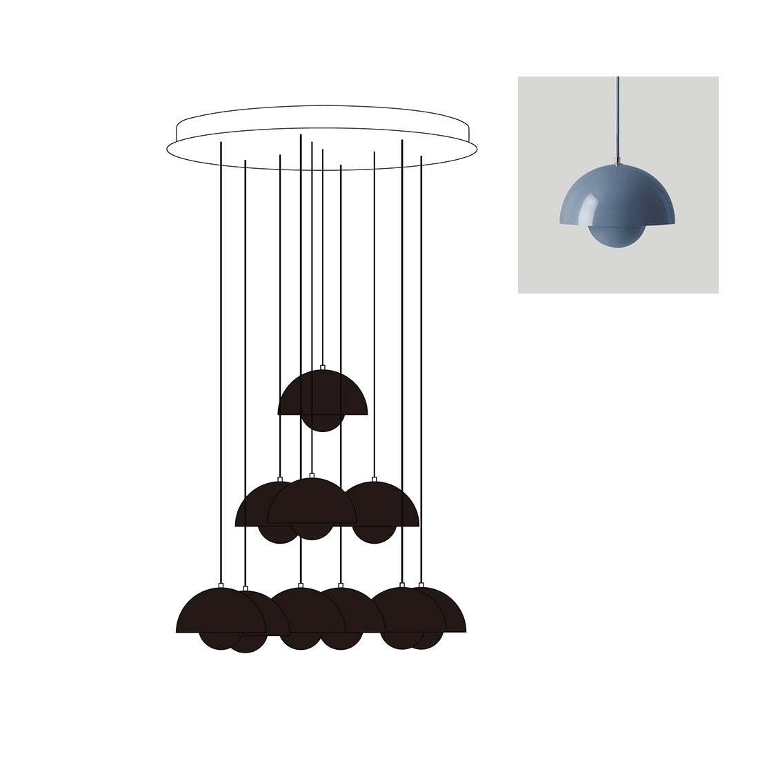 Flowerpot Chandelier - Letslighting