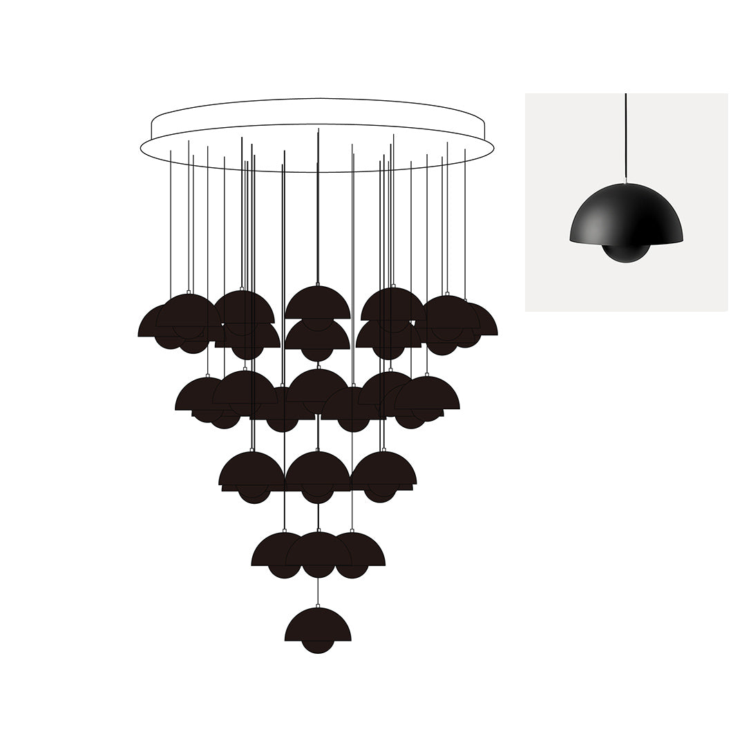 Flowerpot Chandelier - Letslighting