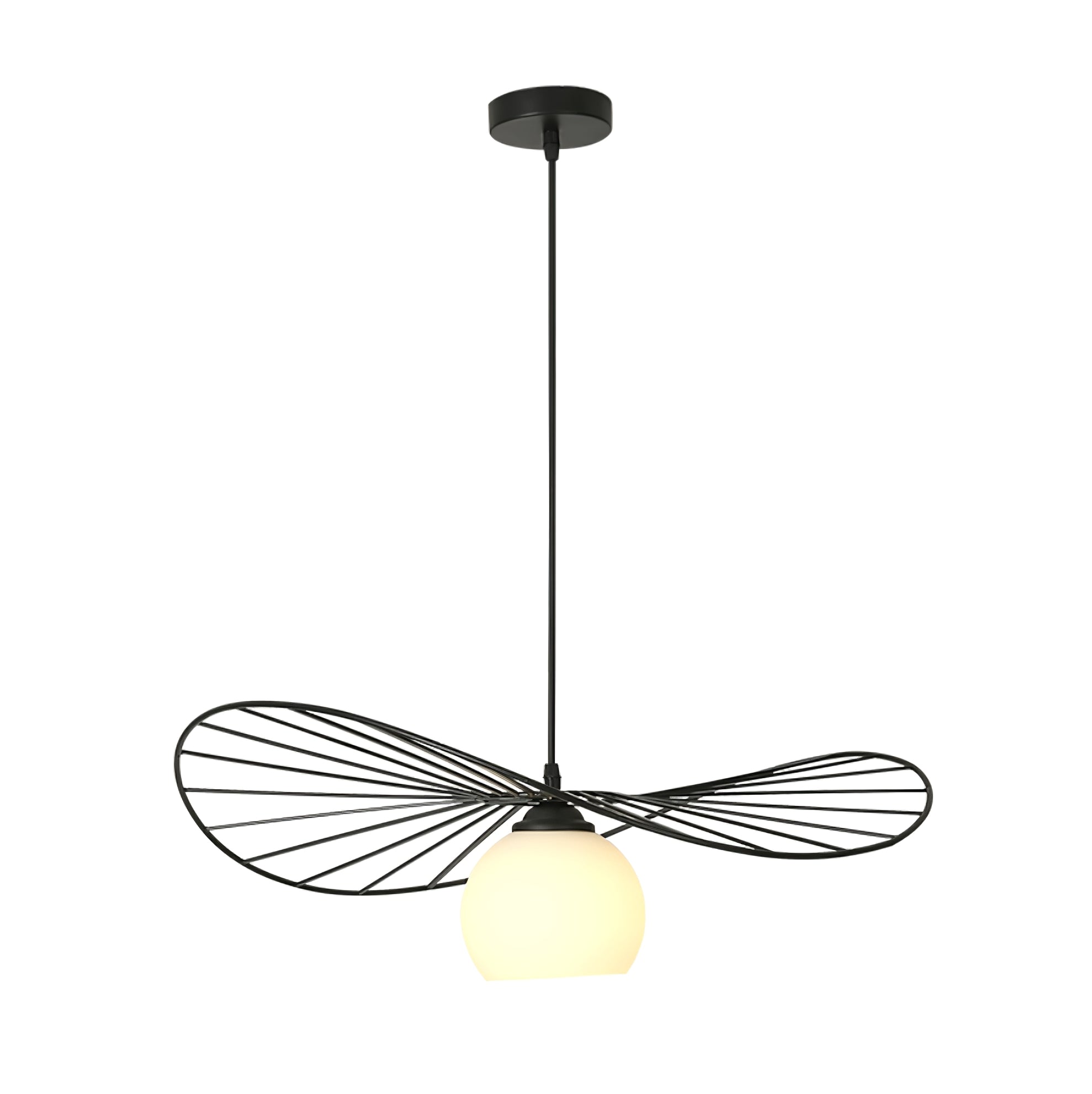 Fluora Hat Pendant Lamp Wire Sculptural - Letslighting