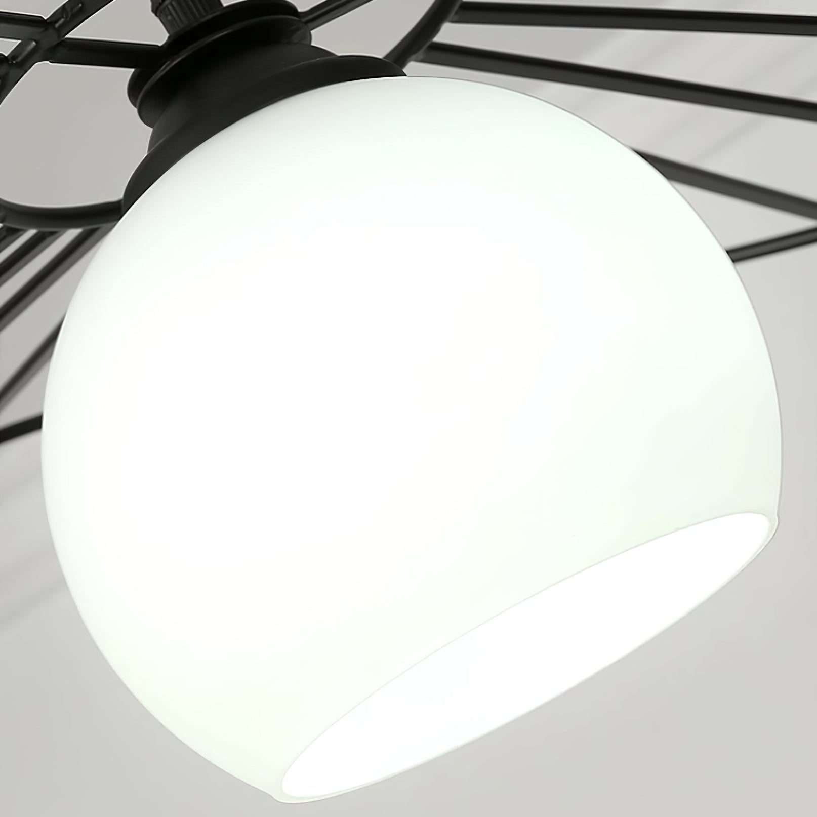 Fluora Hat Pendant Lamp Wire Sculptural - Letslighting
