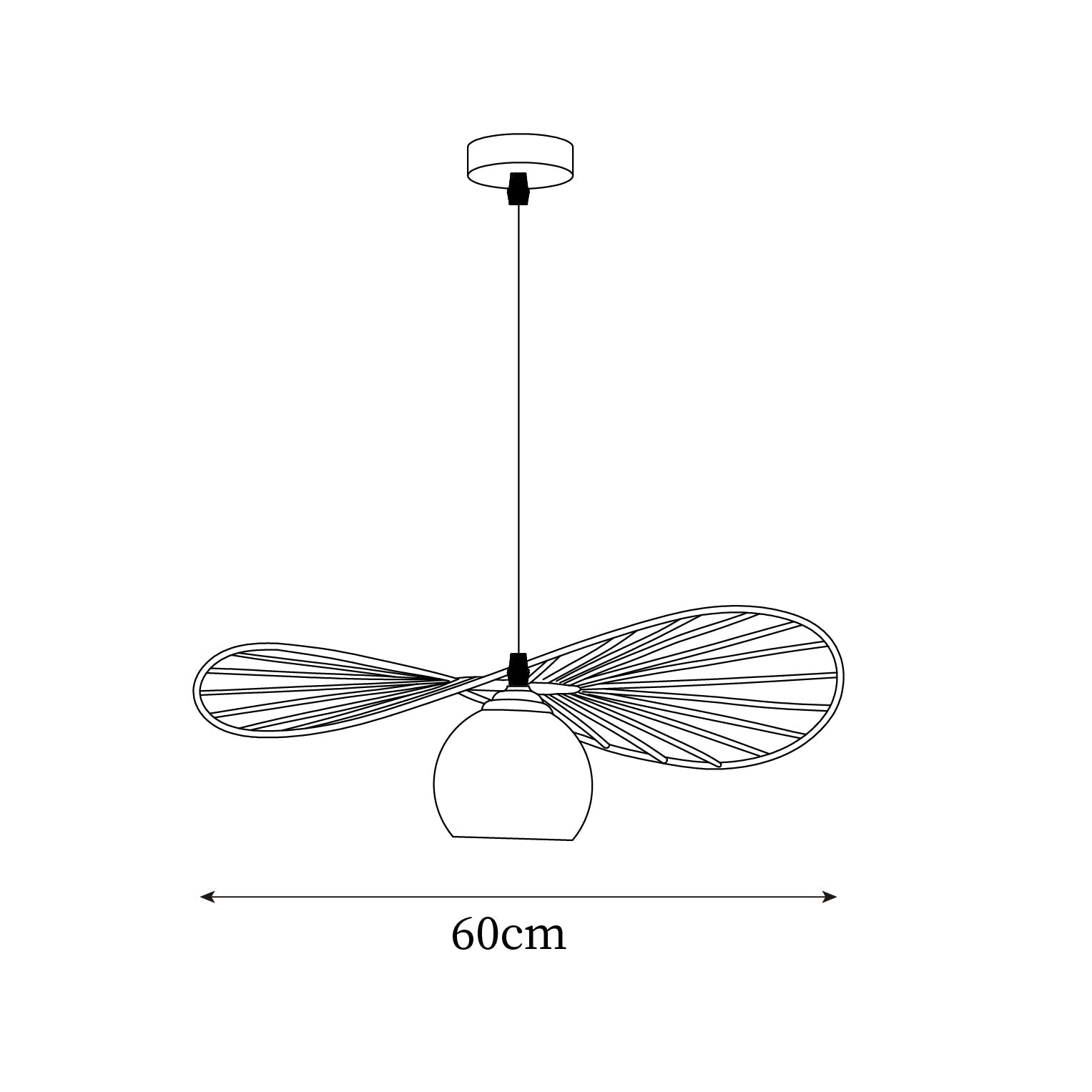 Fluora Hat Pendant Lamp Wire Sculptural - Letslighting