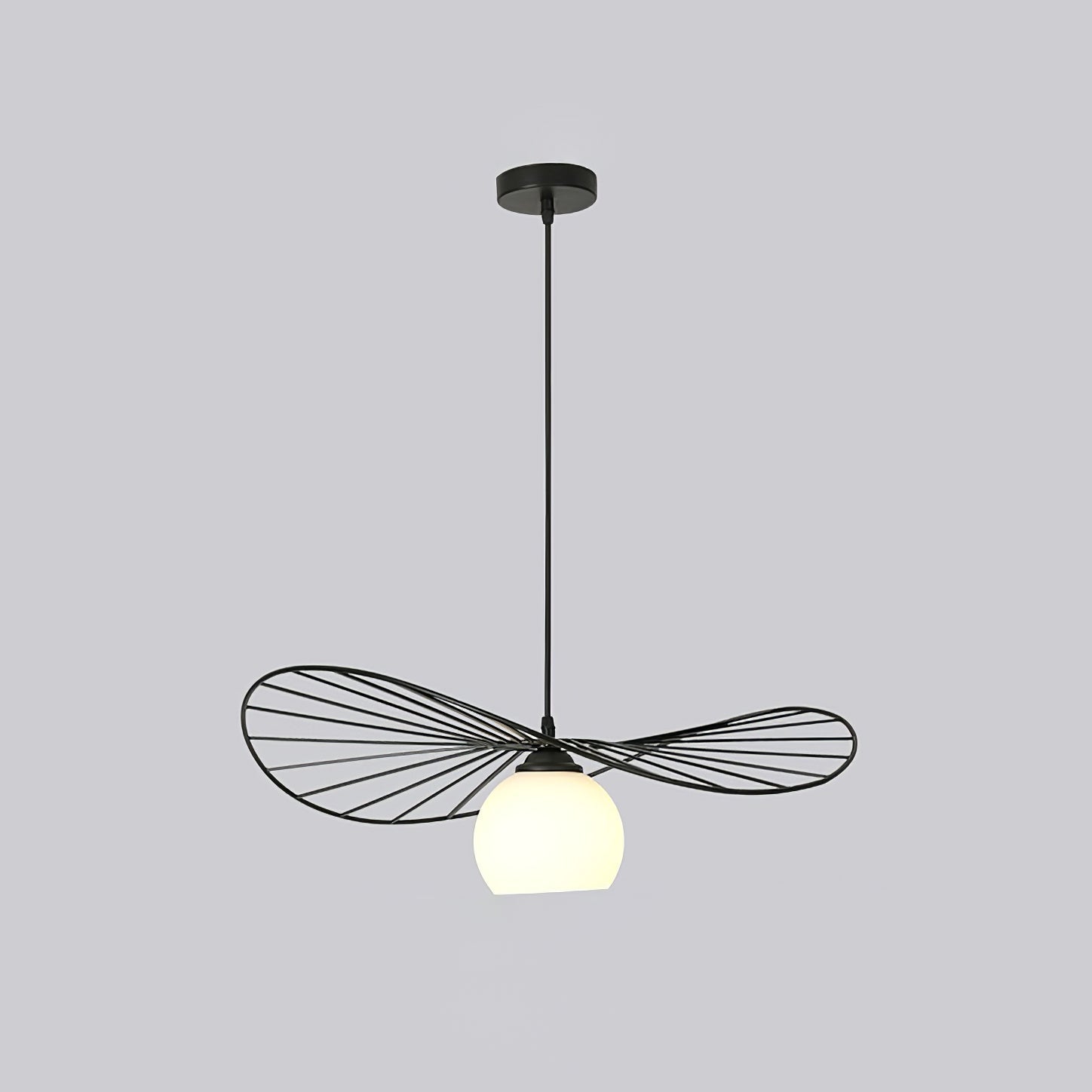 Fluora Hat Pendant Lamp Wire Sculptural - Letslighting