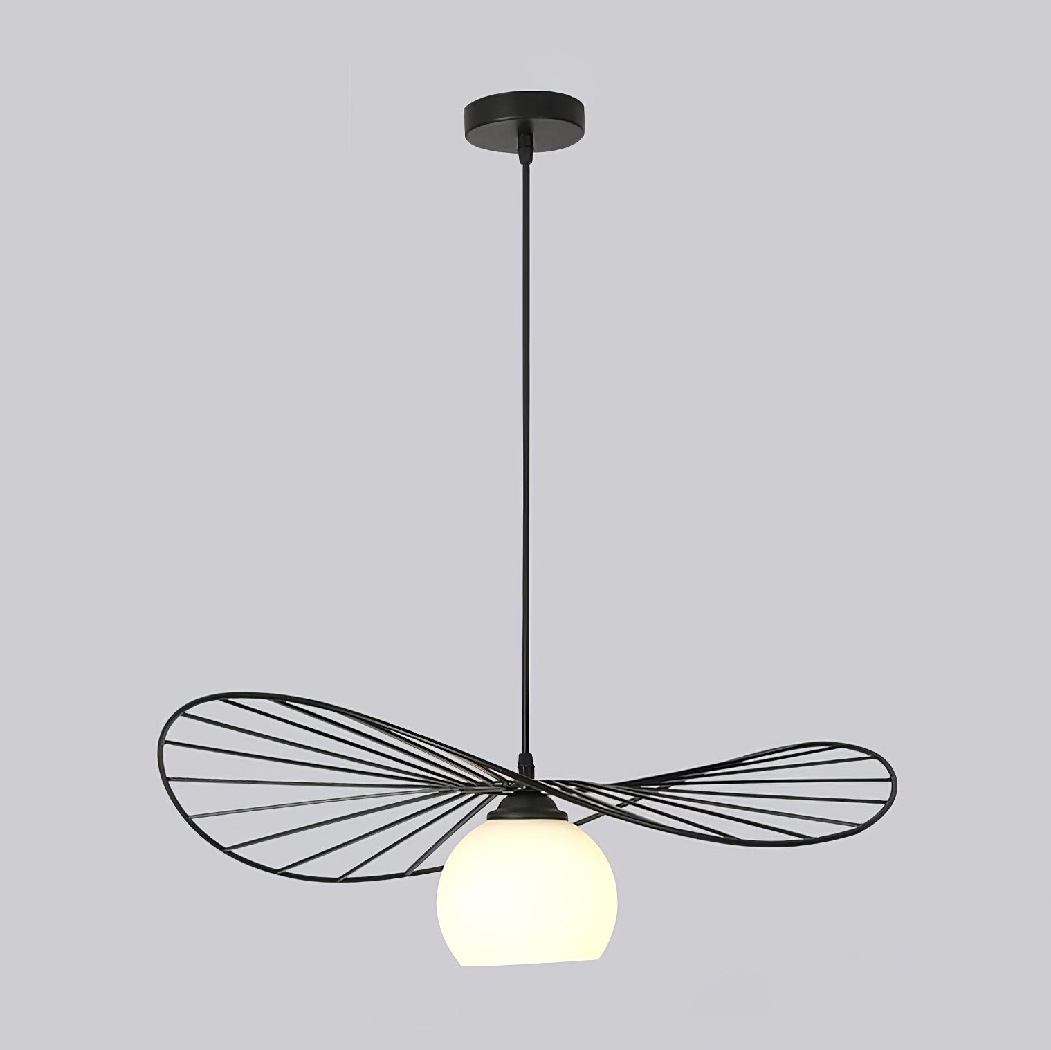 Fluora Hat Pendant Lamp Wire Sculptural - Letslighting