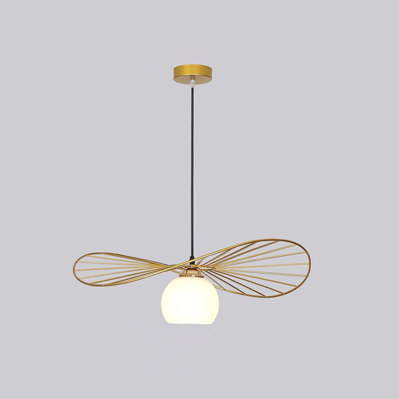 Fluora Hat Pendant Lamp Wire Sculptural - Letslighting