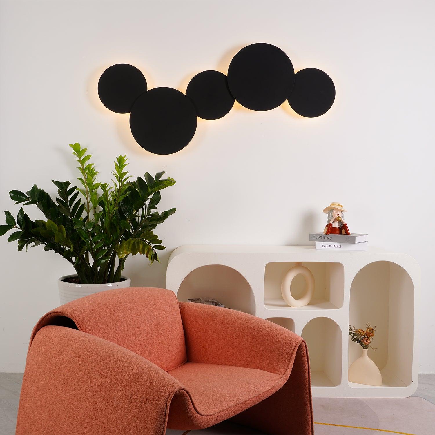 Megan Geometric Disc Wall Lamp - Letslighting