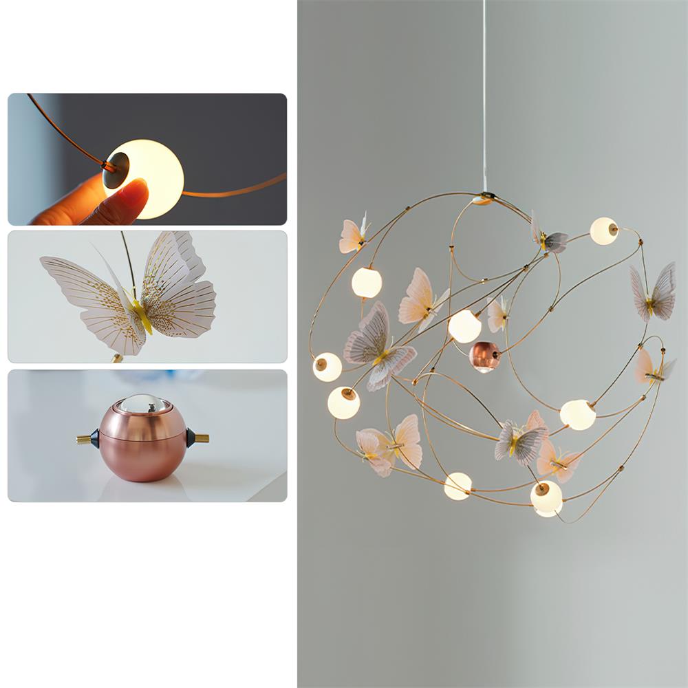 Flutterveil Chandelier Butterfly Dreamy - Letslighting