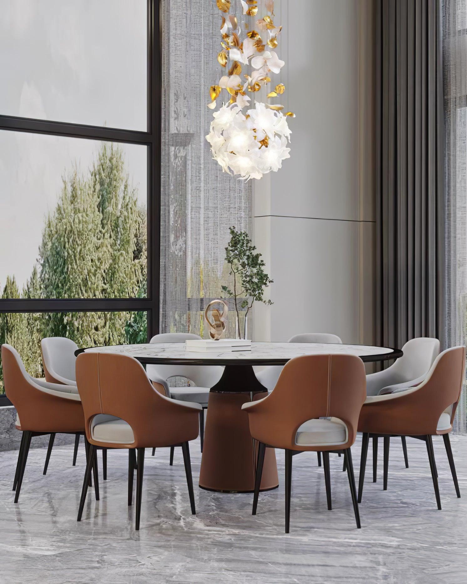 Araeos Flying Flowers Fluttering Brass Chandelier - Letslighting