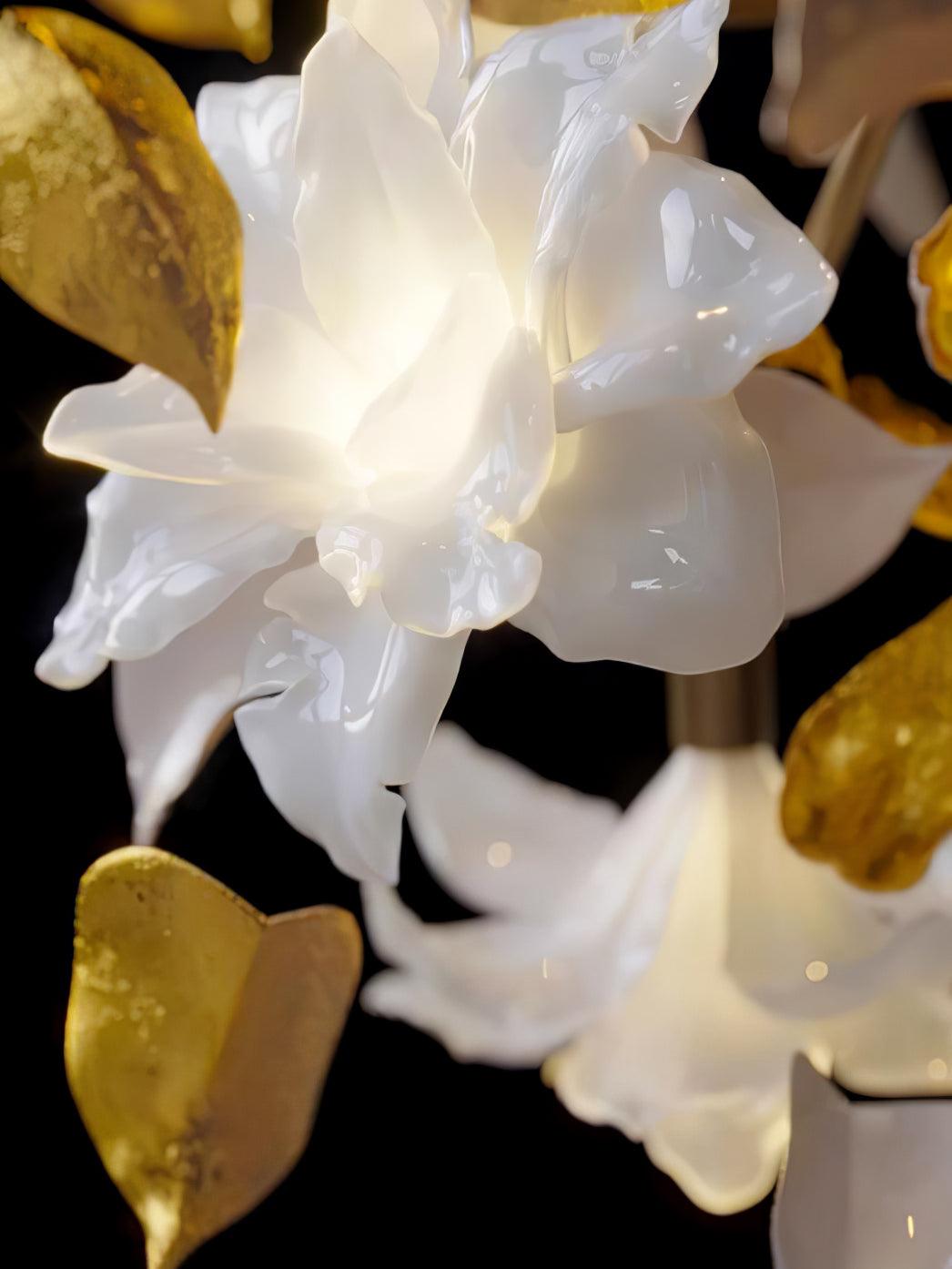 Araeos Flying Flowers Fluttering Brass Chandelier - Letslighting