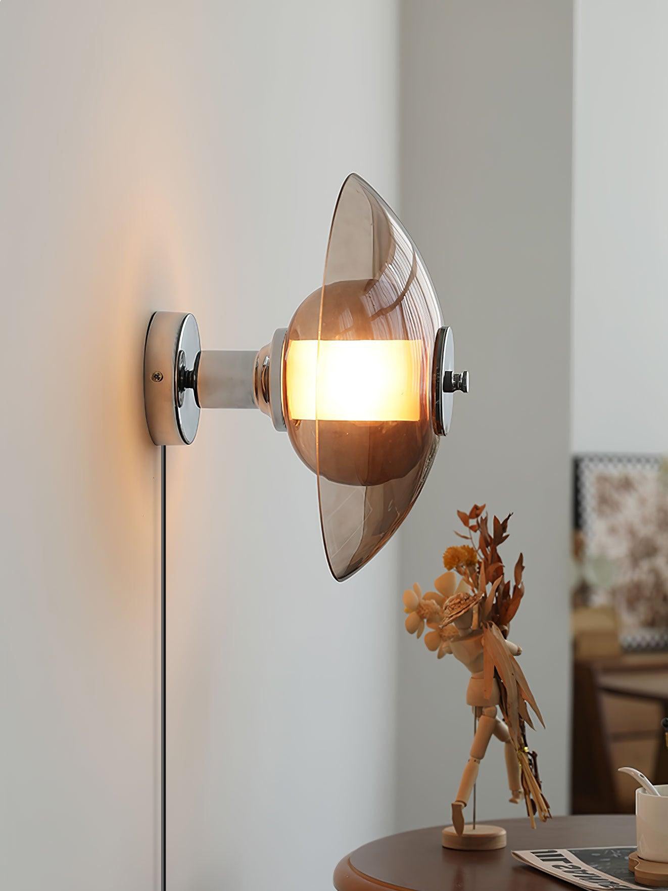 Cocarir Nordic Art Flying Saucer Plug-in Wall Light - Letslighting