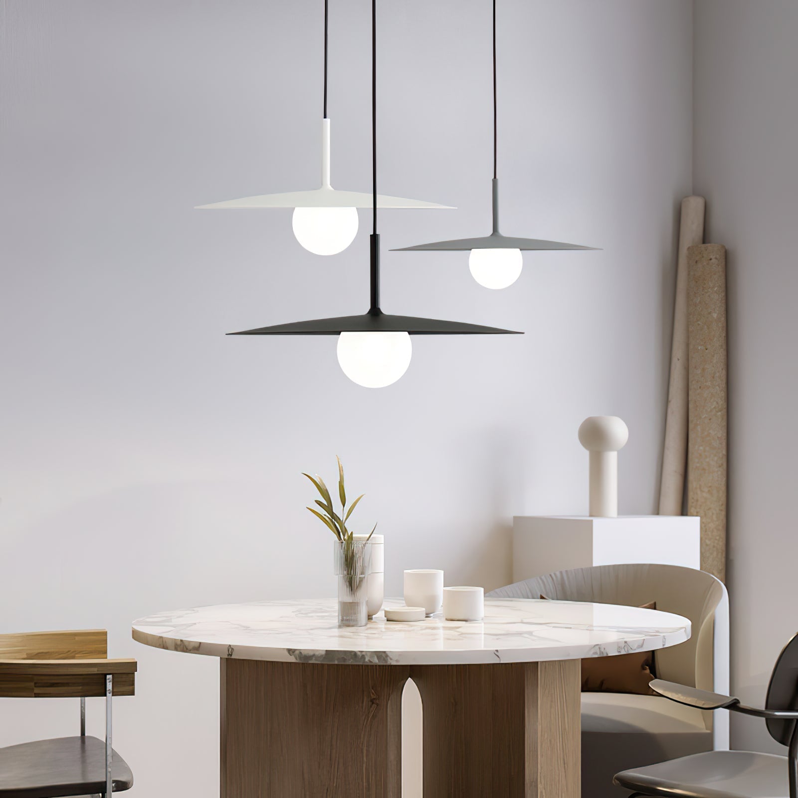 Lustra Pendant Lamp Plate Shade for Living Room - Letslighting