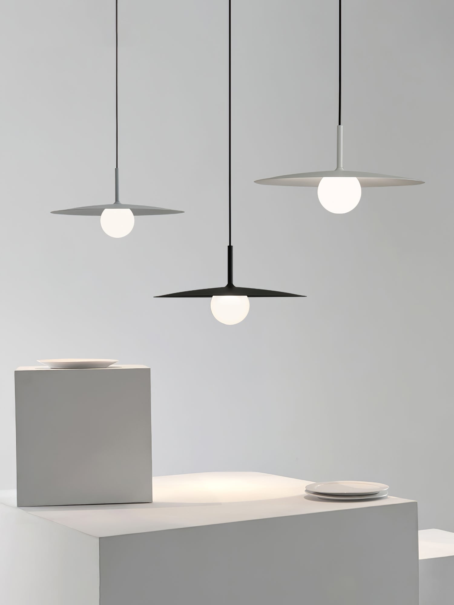 Lustra Pendant Lamp Plate Shade for Living Room - Letslighting