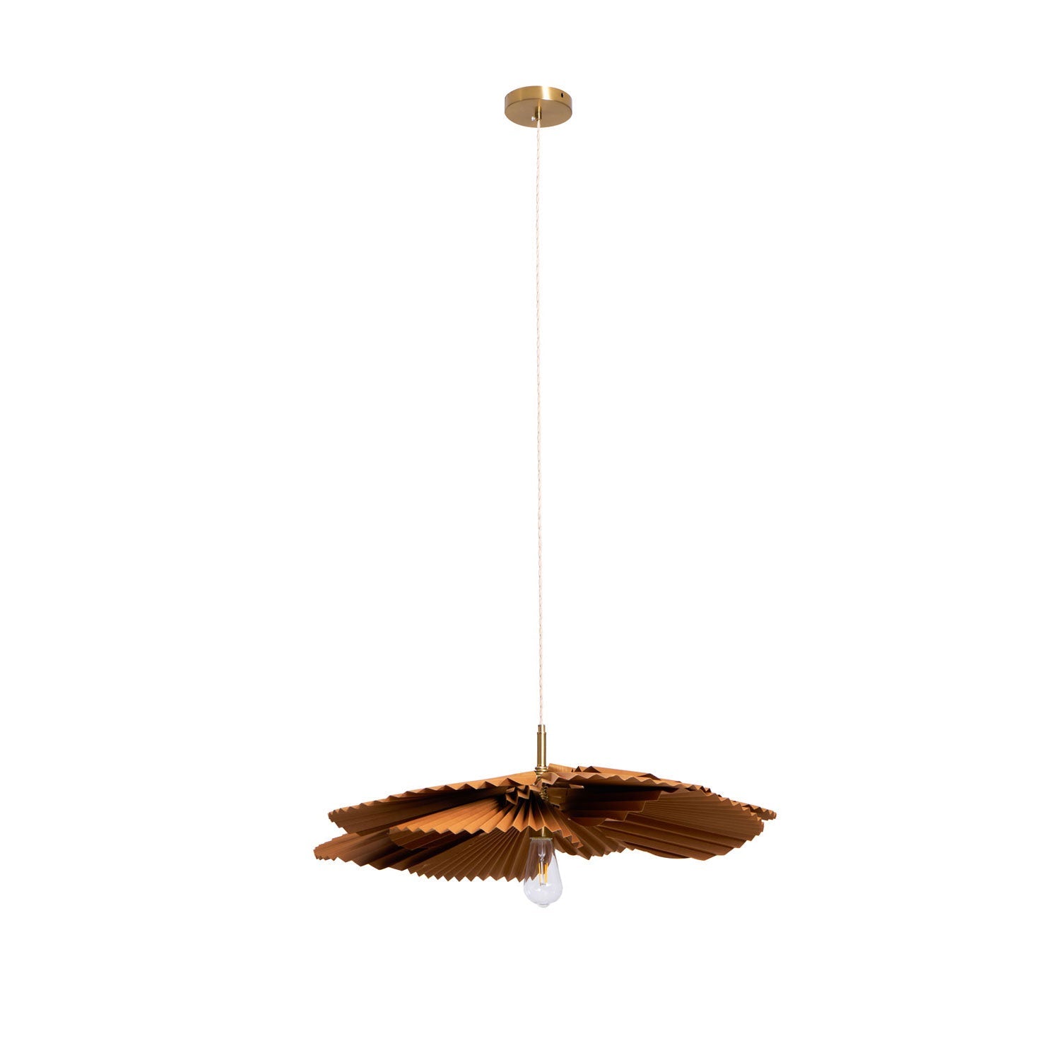 Lustra Pendant Lamp Lotus Leaf Folded Paper Floral - Letslighting