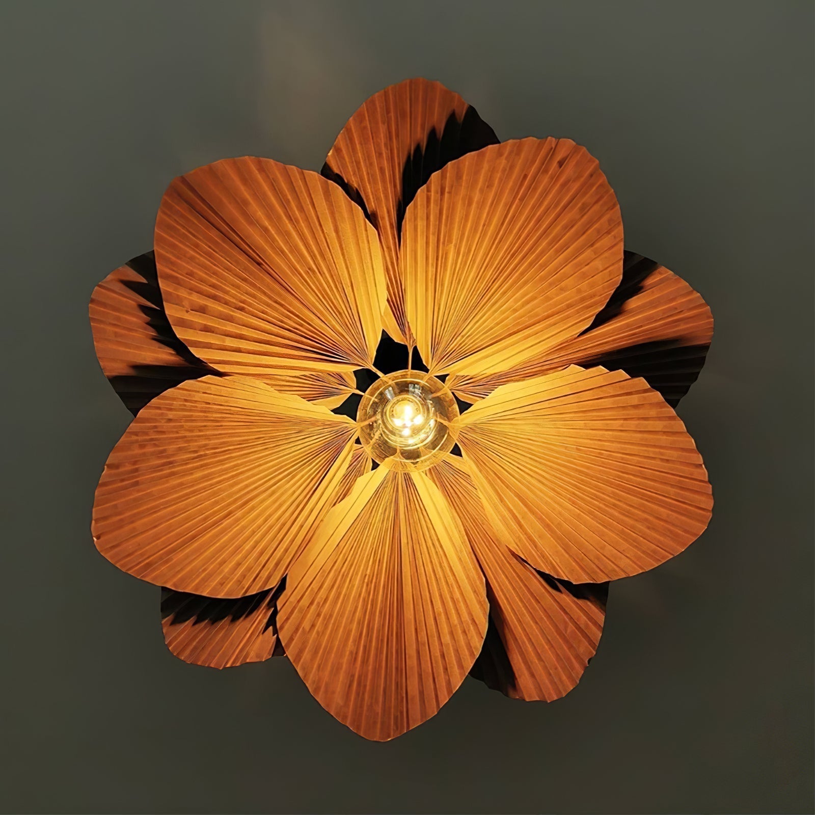 Ritta Folded Leaf Lotus Livingroom Pendant Lamp Paper