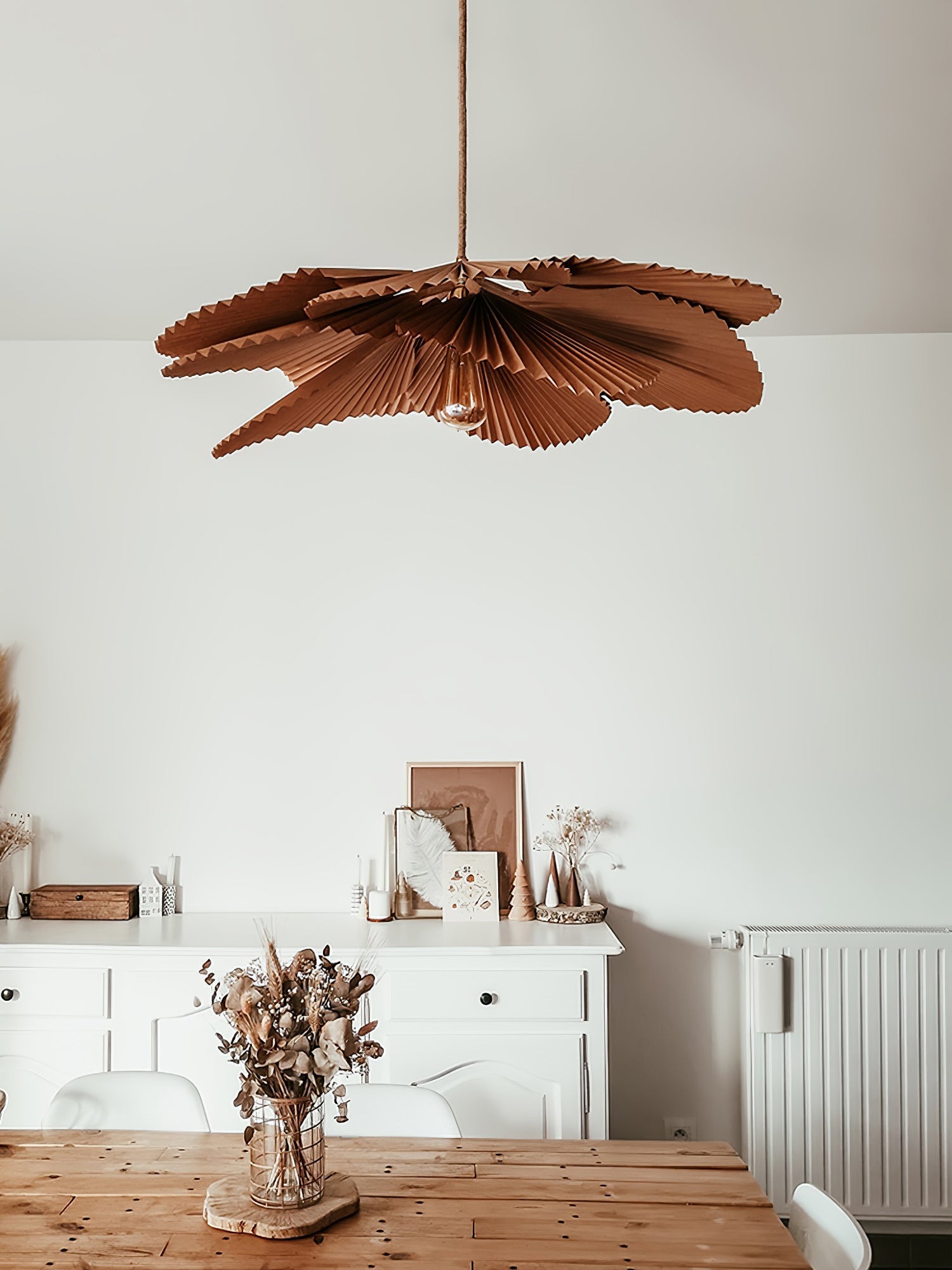 Lustra Pendant Lamp Lotus Leaf Folded Paper Floral - Letslighting