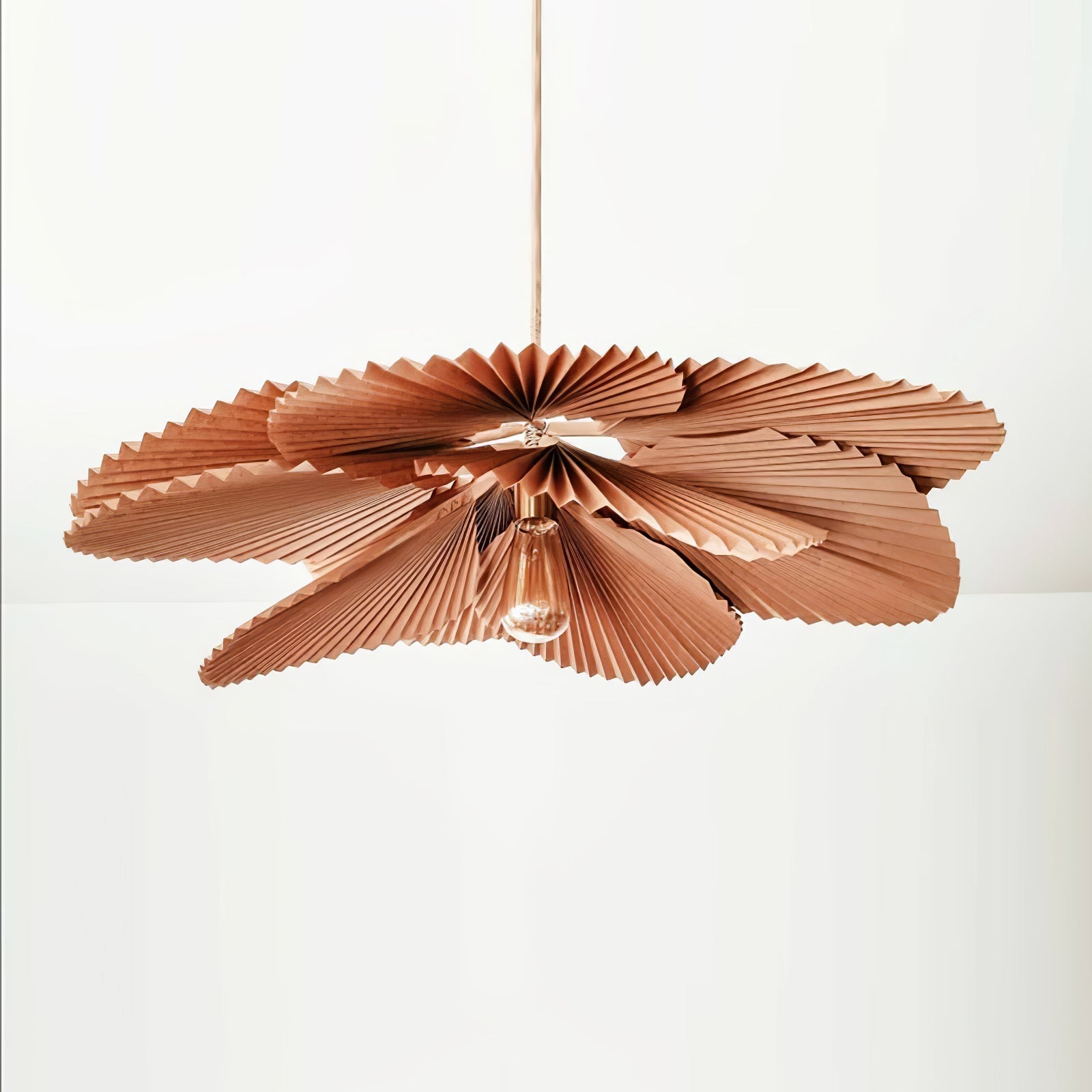 Ritta Folded Leaf Lotus Livingroom Pendant Lamp Paper