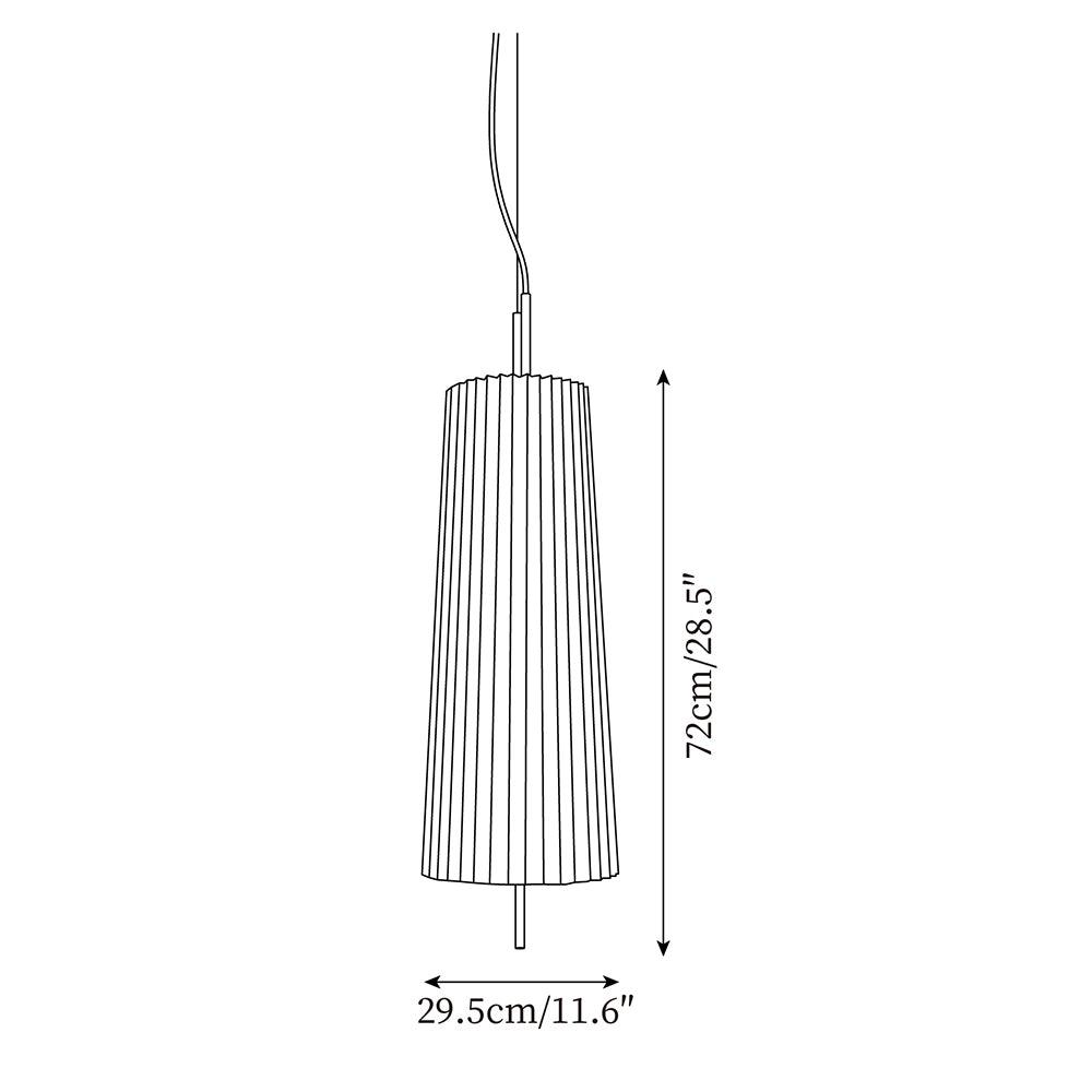 Folie Pendant Lamp Pleated Minimalist Serene - Letslighting