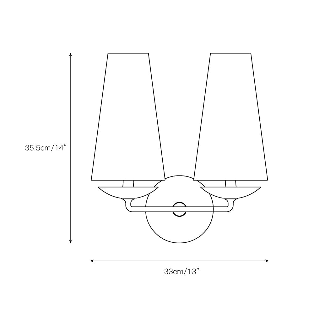 Avraee Modern Minimalist Brass Fabric Wall Lamp - Letslighting