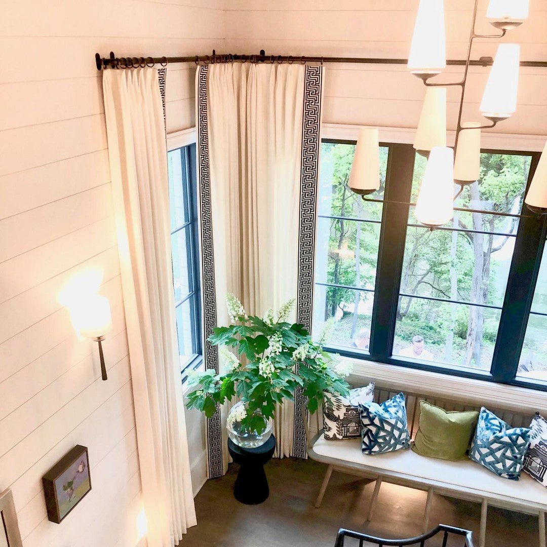 Lustra Chandelier Vertical Copper Linen - Letslighting