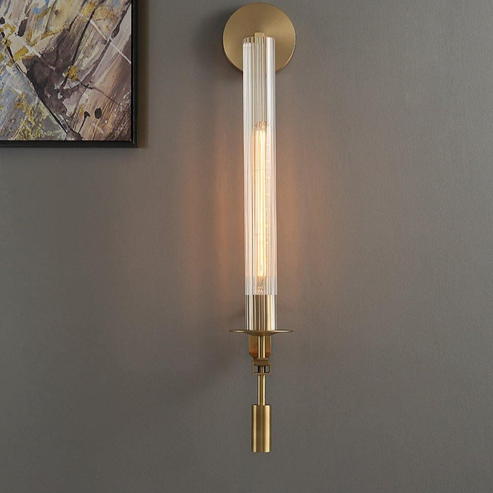 Kristy Glass Indoor Wall Lamp Farmhouse - Letslighting